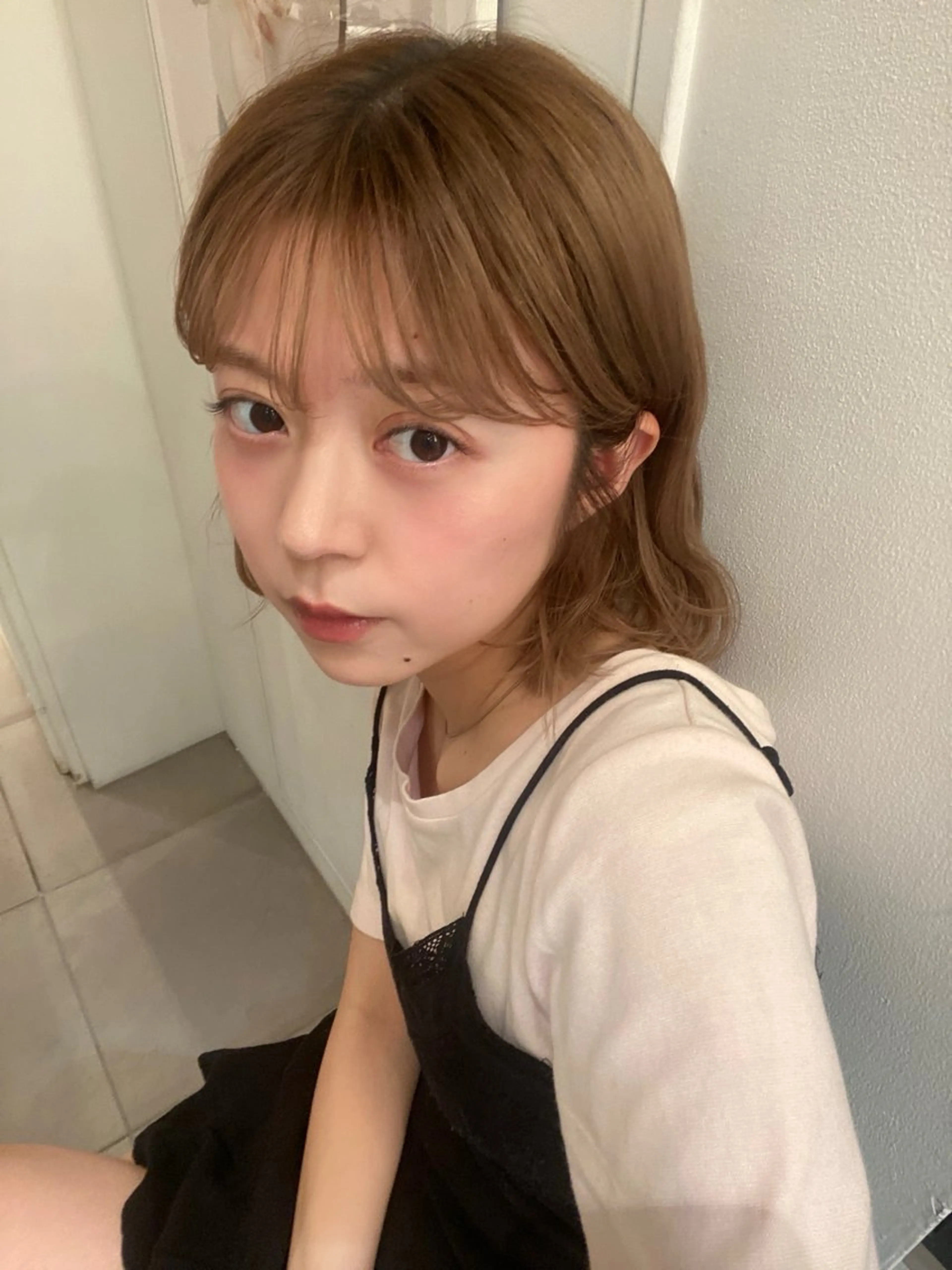 ショート カラー カット riria/ボブ /透明感カラー🎀のヘアスタイル