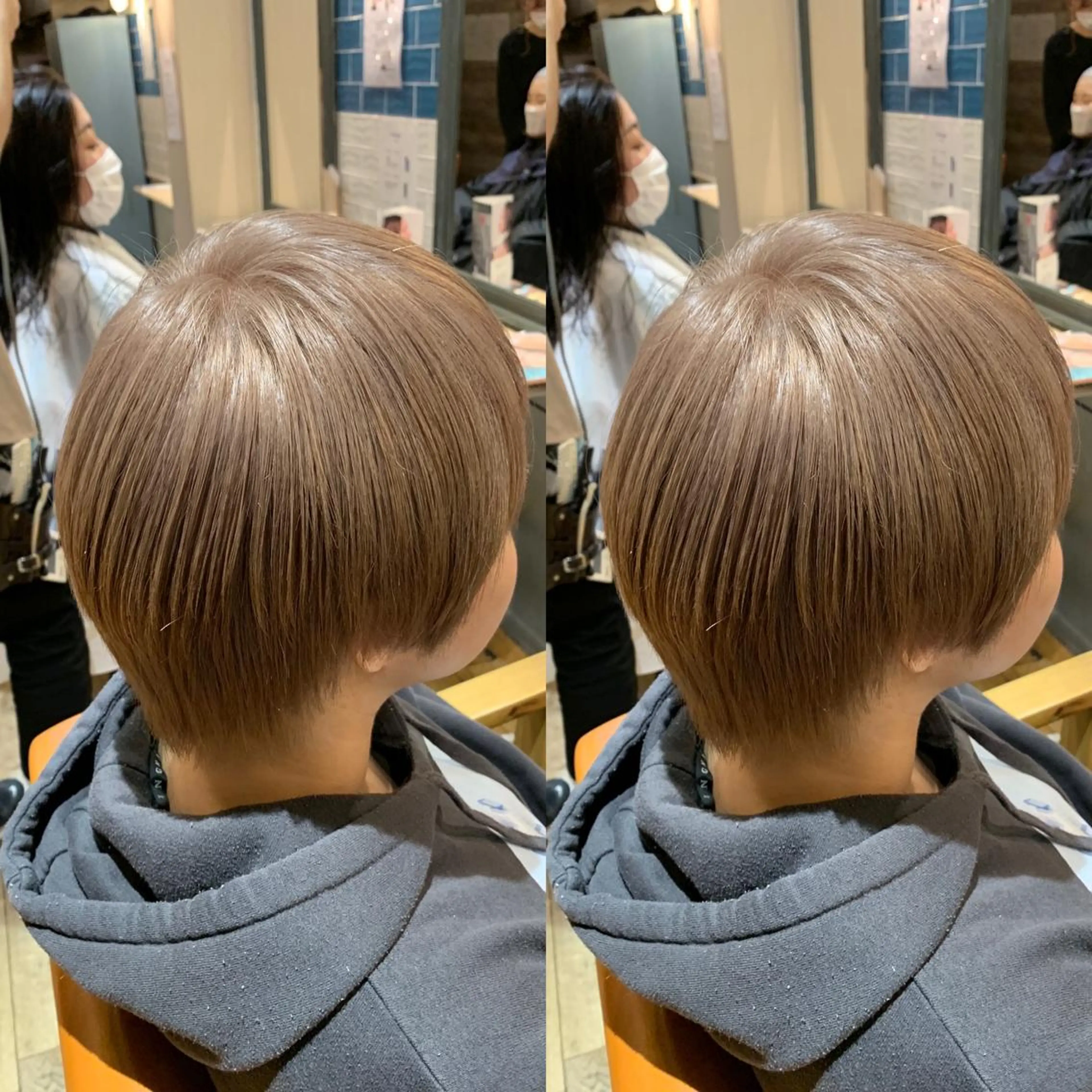 ショート カラー ブリーチ イルミナカラー 髪質改善 トリートメント 髪質改善特化 ミサワコウキのヘアスタイル