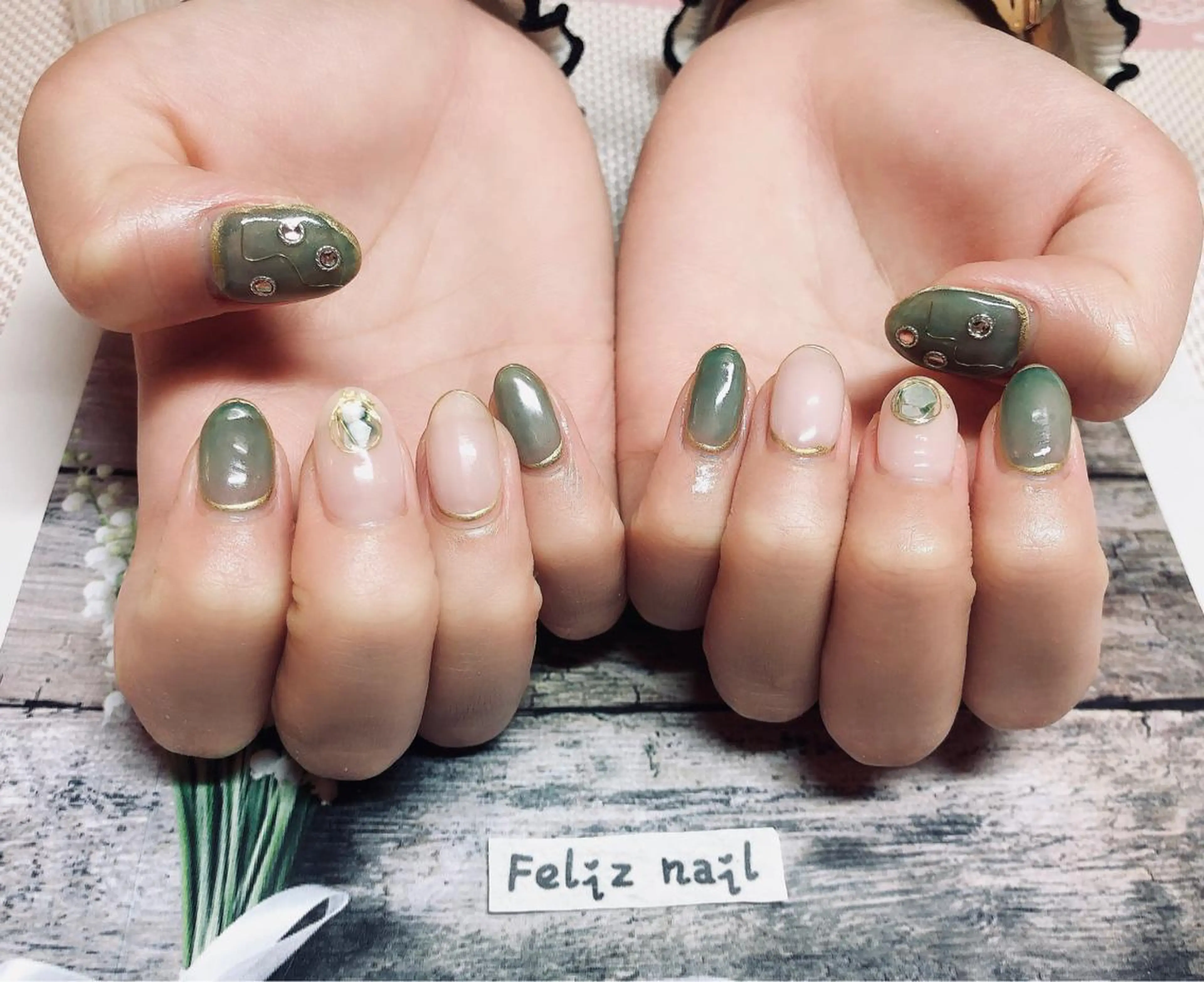 ネイル ジェルネイル ニュアンスネイル パラジェル シンプルネイル ハンドネイル ユキカ （ネイリスト）のネイルデザイン