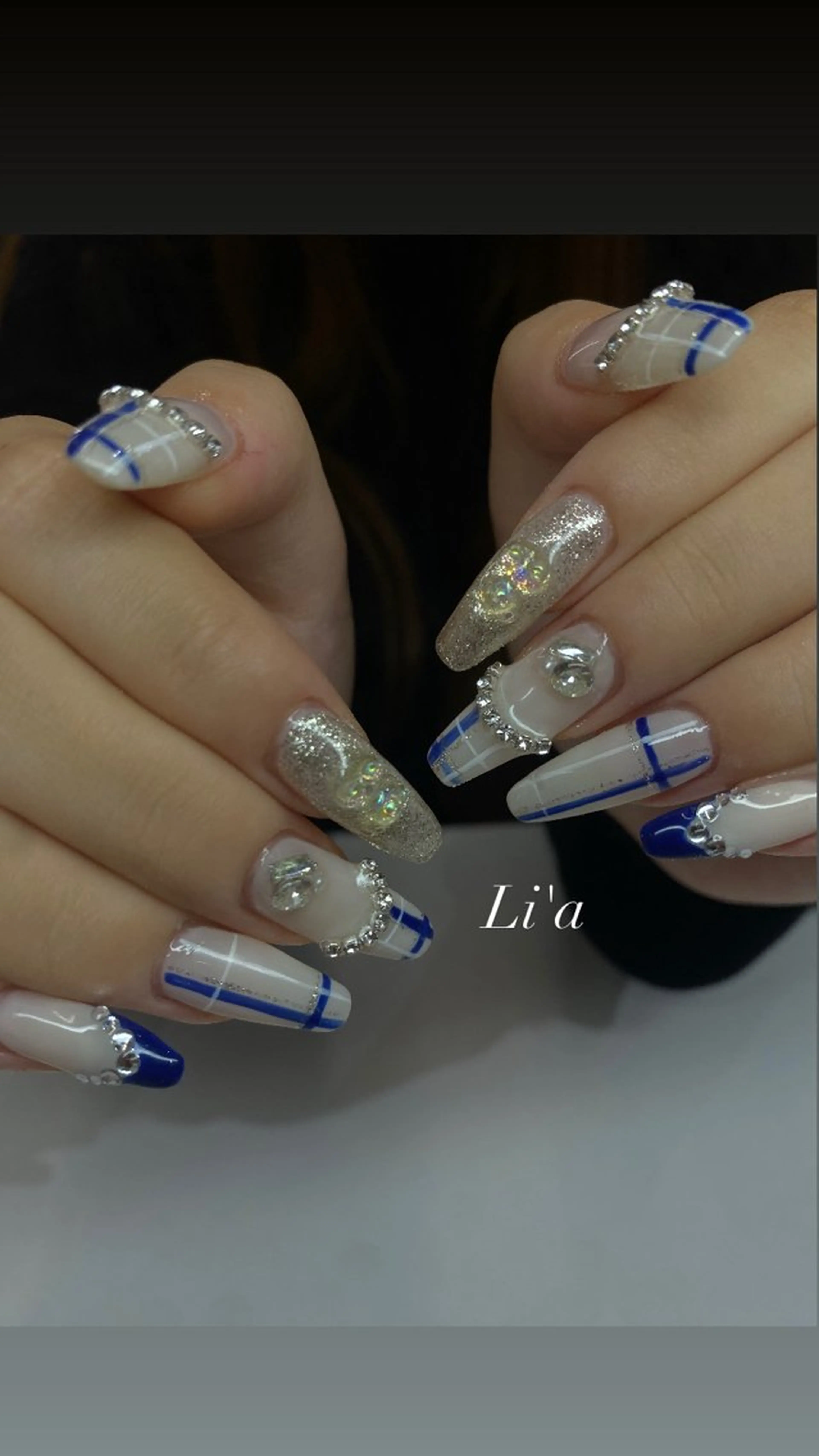 ネイル 冬ネイル ハンドネイル Li'a AYAKAのネイルデザイン