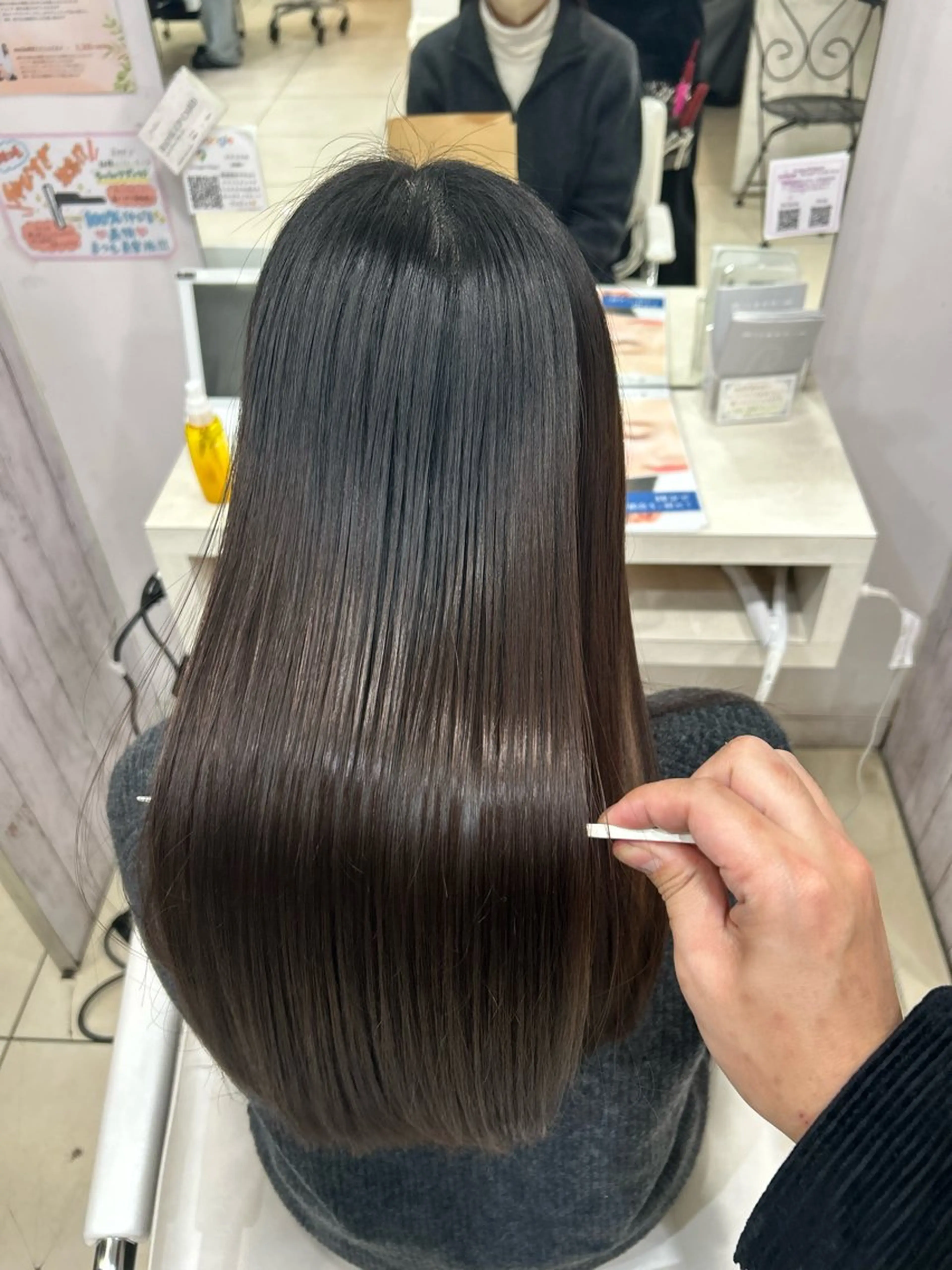 ロング ヘアカラー トリートメント 【髪質改善カラー】 瀧田嵐士🇰🇷のヘアスタイル