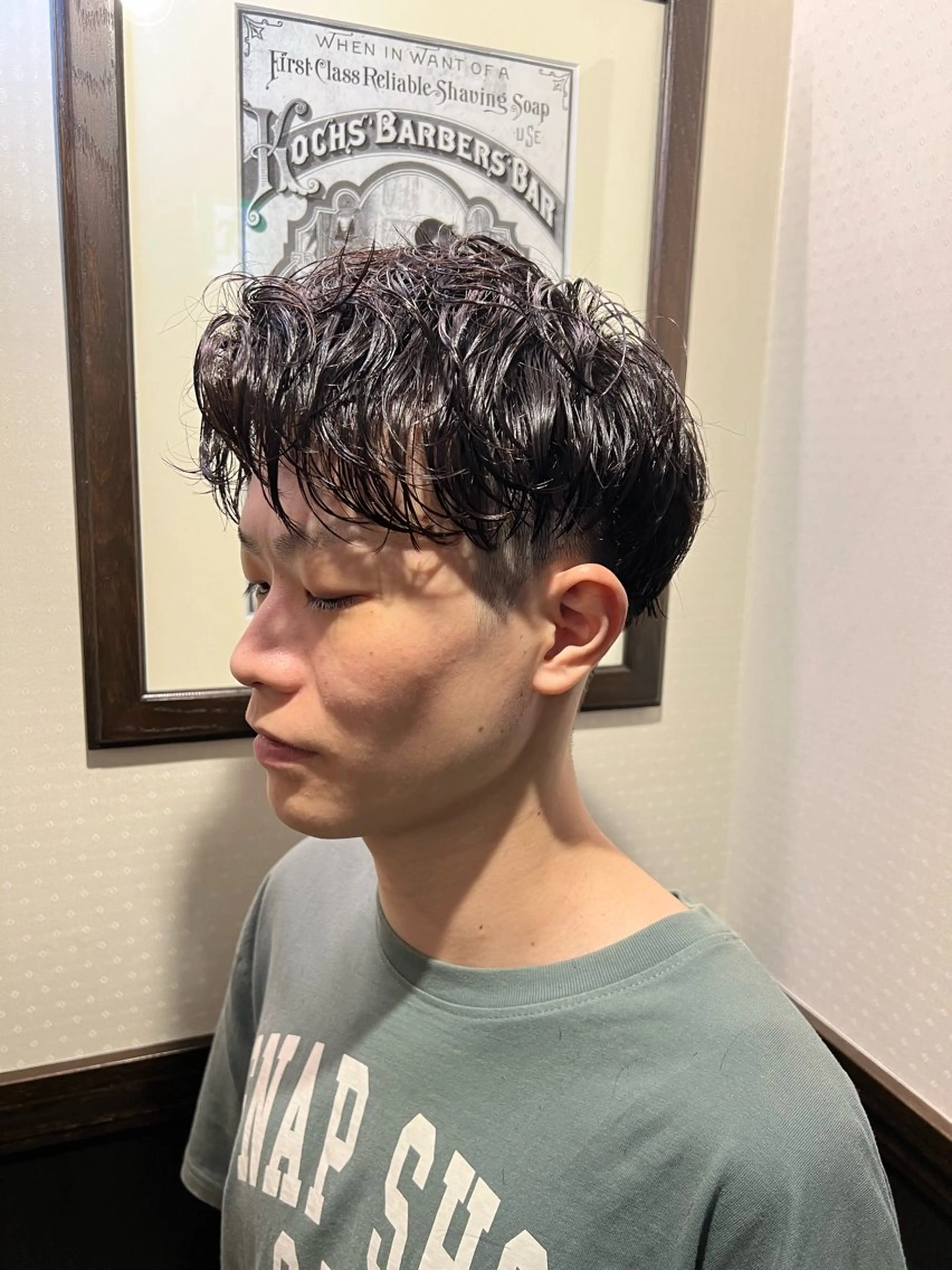 パーマ メンズカット オカムラリョウのヘアスタイル