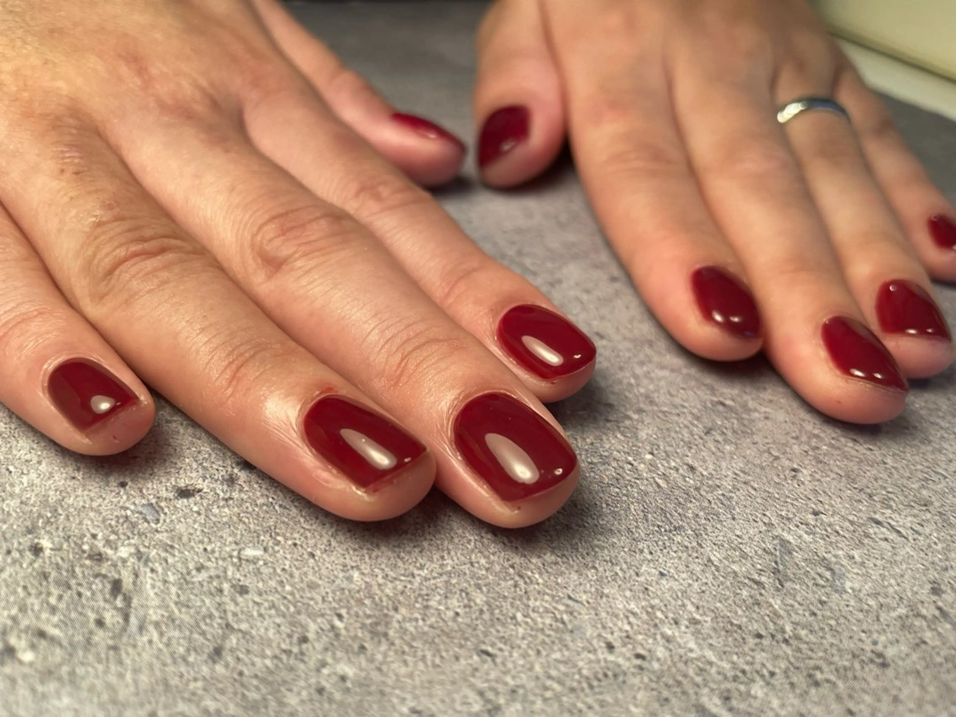 ネイル ボルドー ワンカラーネイル clear yayoiのネイルデザイン
