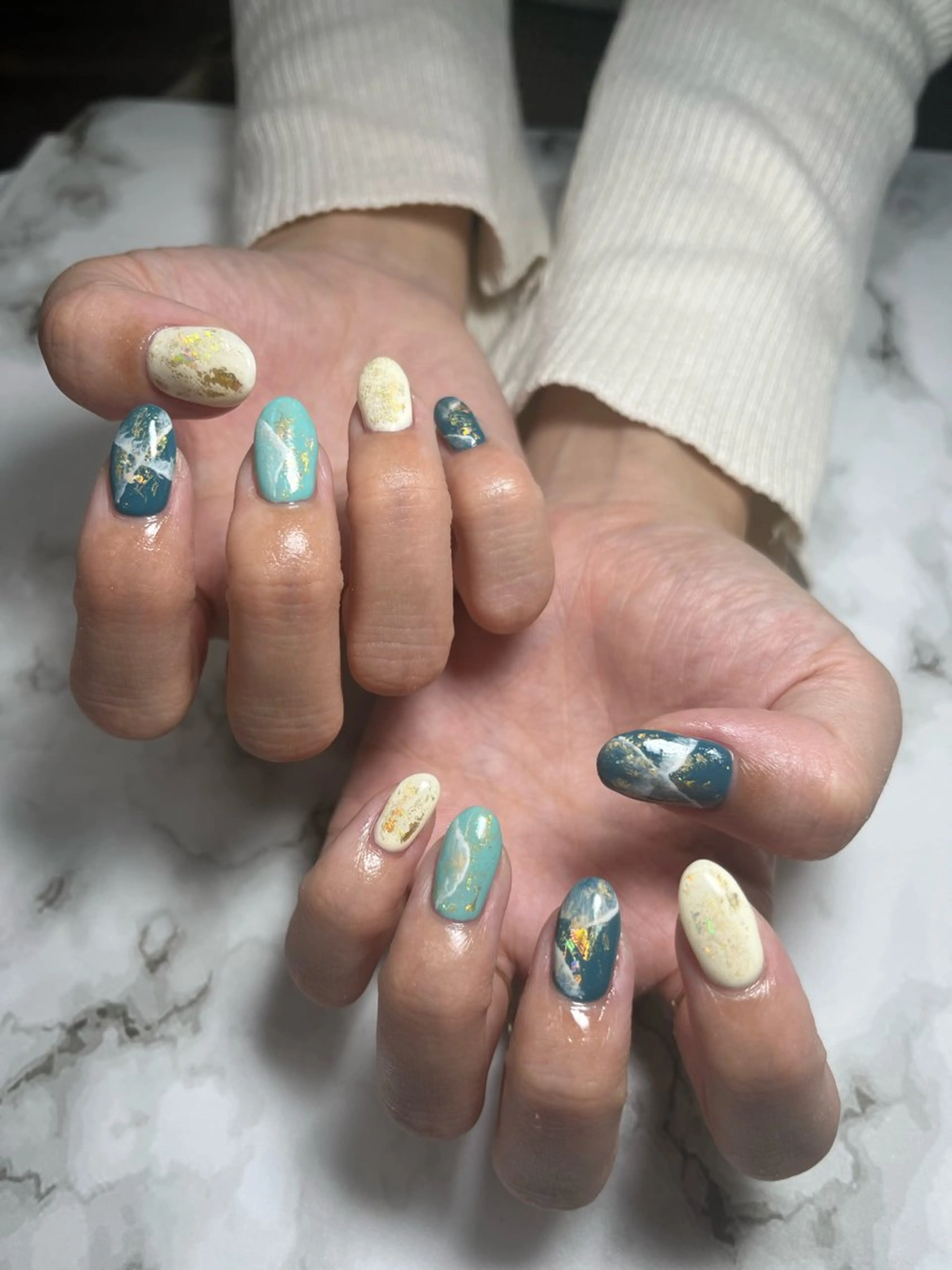 ☁ オフ無し 定額デザインハンドネイル 4400円 💅🏻の写真