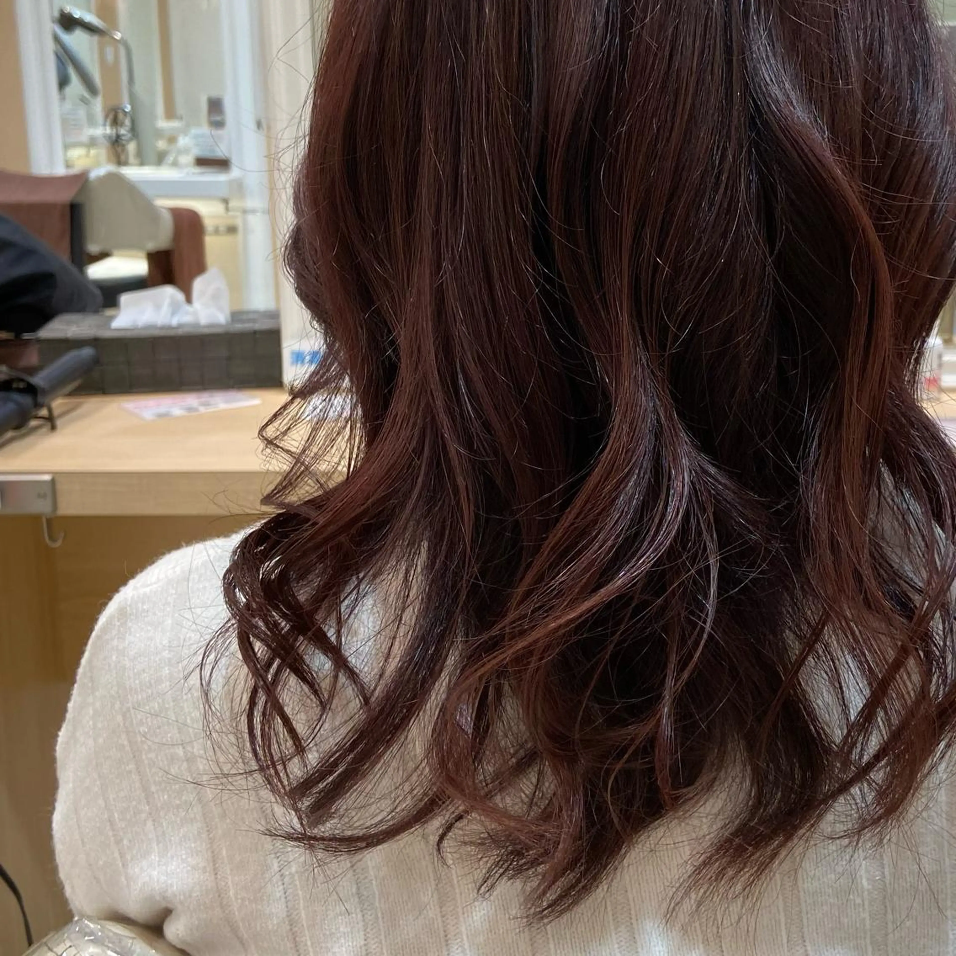 ミディアム カラー ブラウンカラー ピンクカラー ピンクブラウン 🌙Ash中目黒 坪内沙月🌙のヘアスタイル