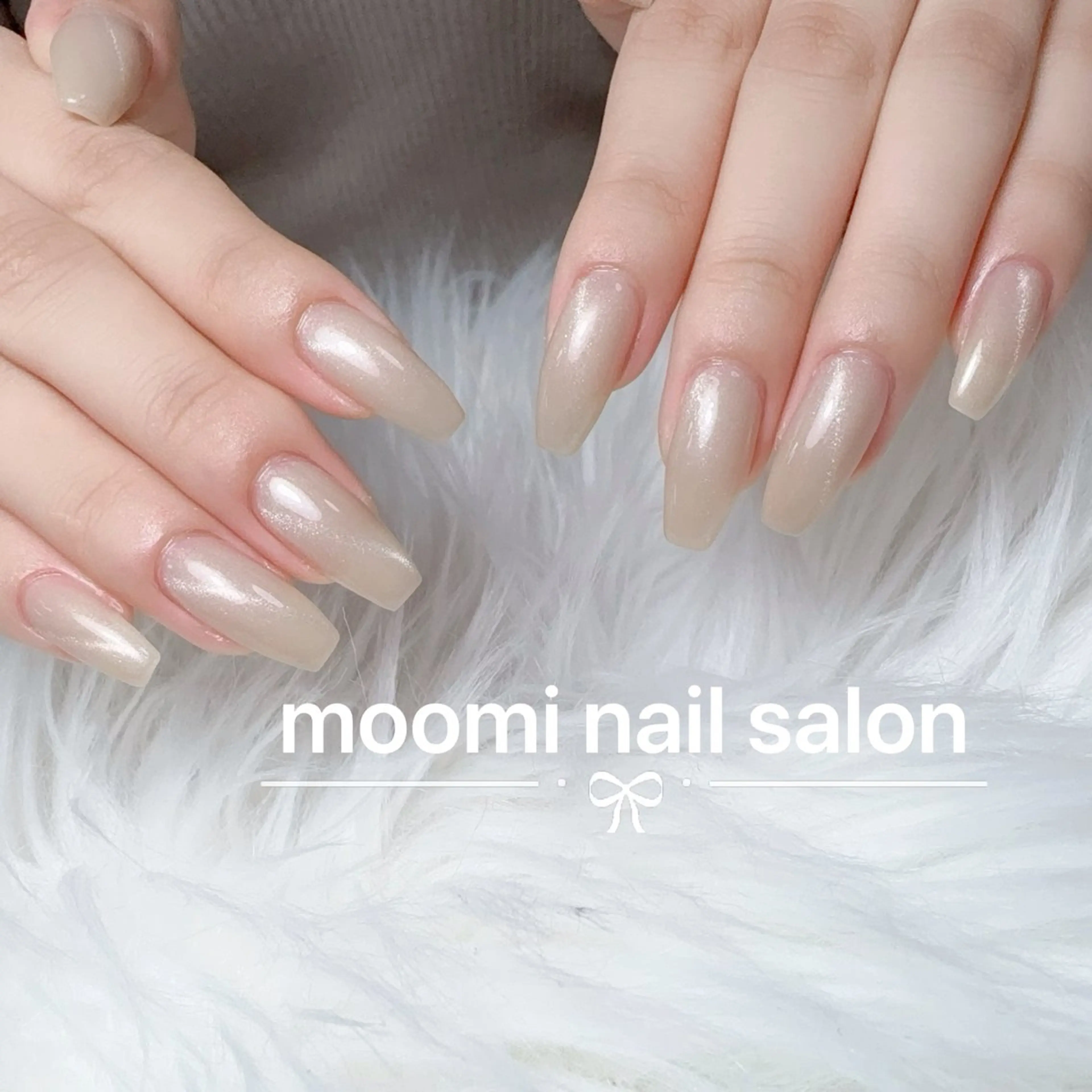 ネイル チークネイル フレンチネイル ジェルネイル グラデーション ハート ハンドネイル moomi nail スカルプ専門のネイルデザイン