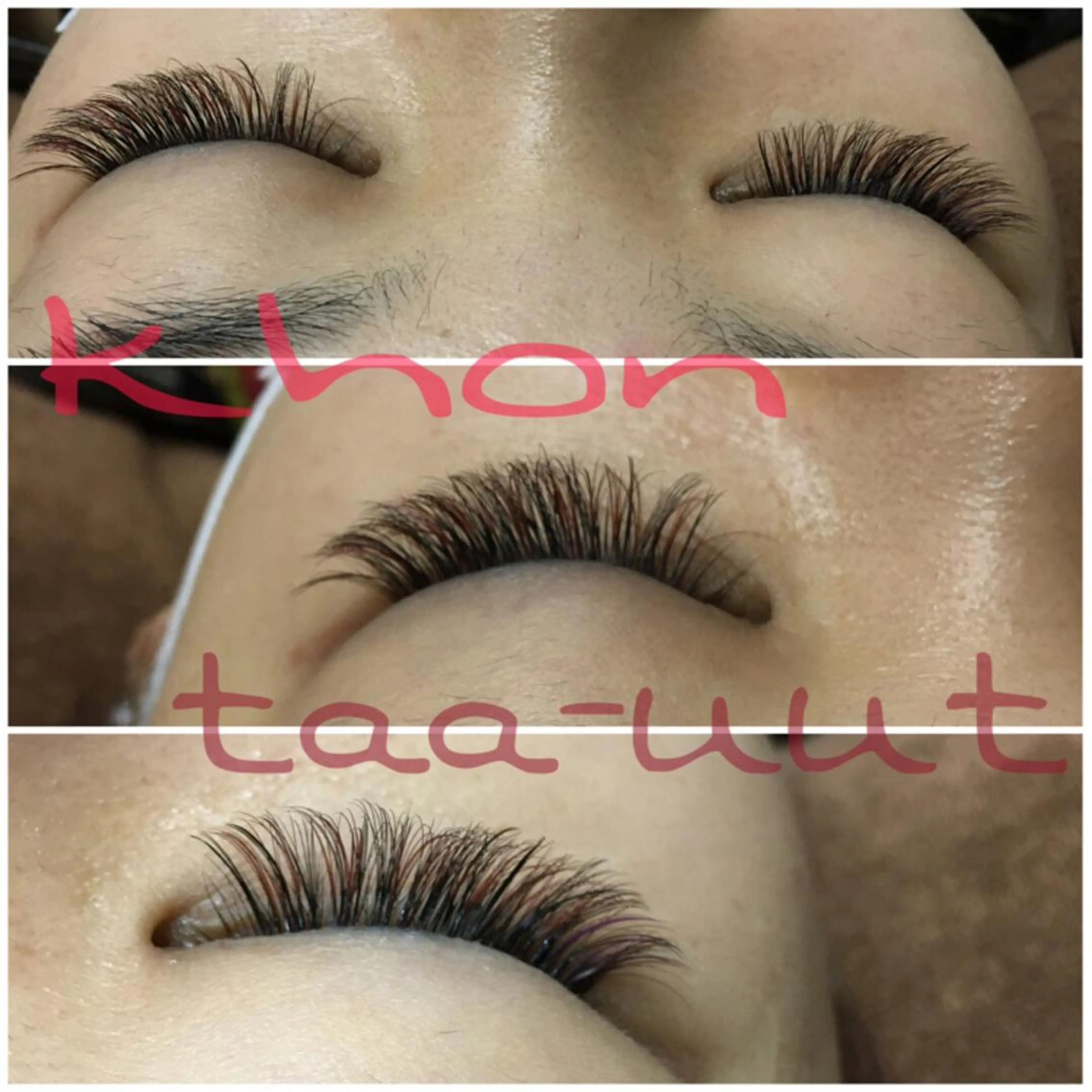 ネイル マツエク・マツパ カラーマツエク ボリュームラッシュ ブラウン khontaauut mariのマツエク・マツパデザイン