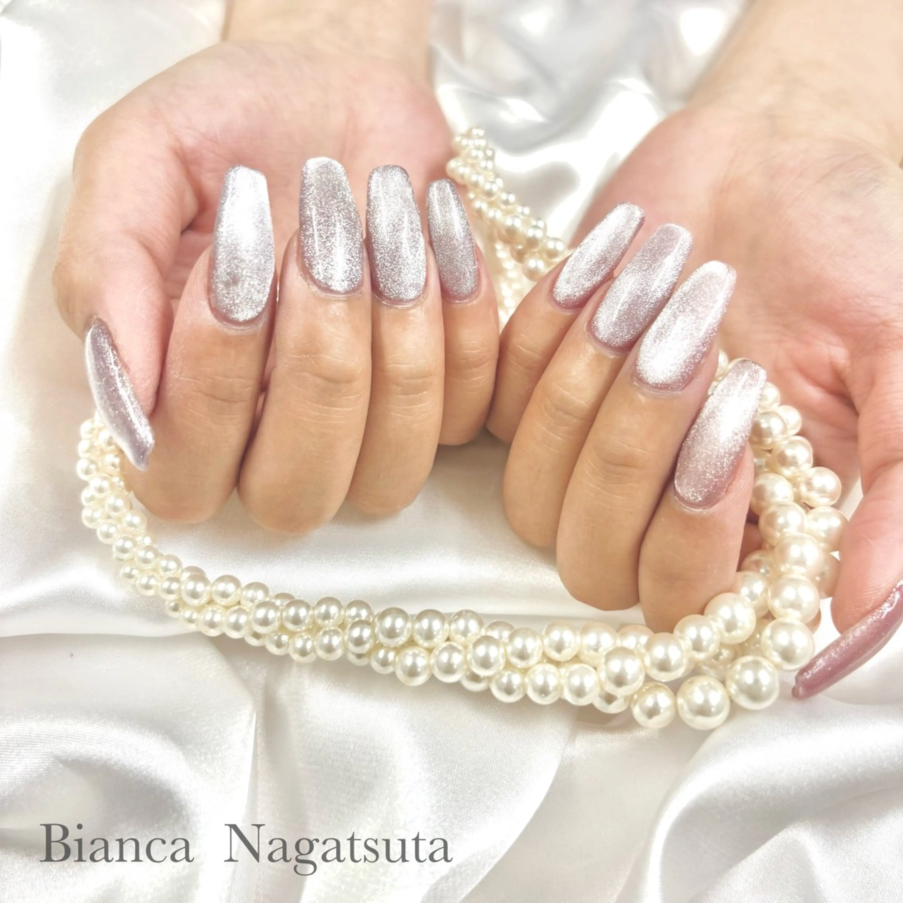 【オフ有り】🈶ハンド💅🏻💕マグネットネイル✨長津田/パラジェル変更可能🙆‍♀️♡の写真