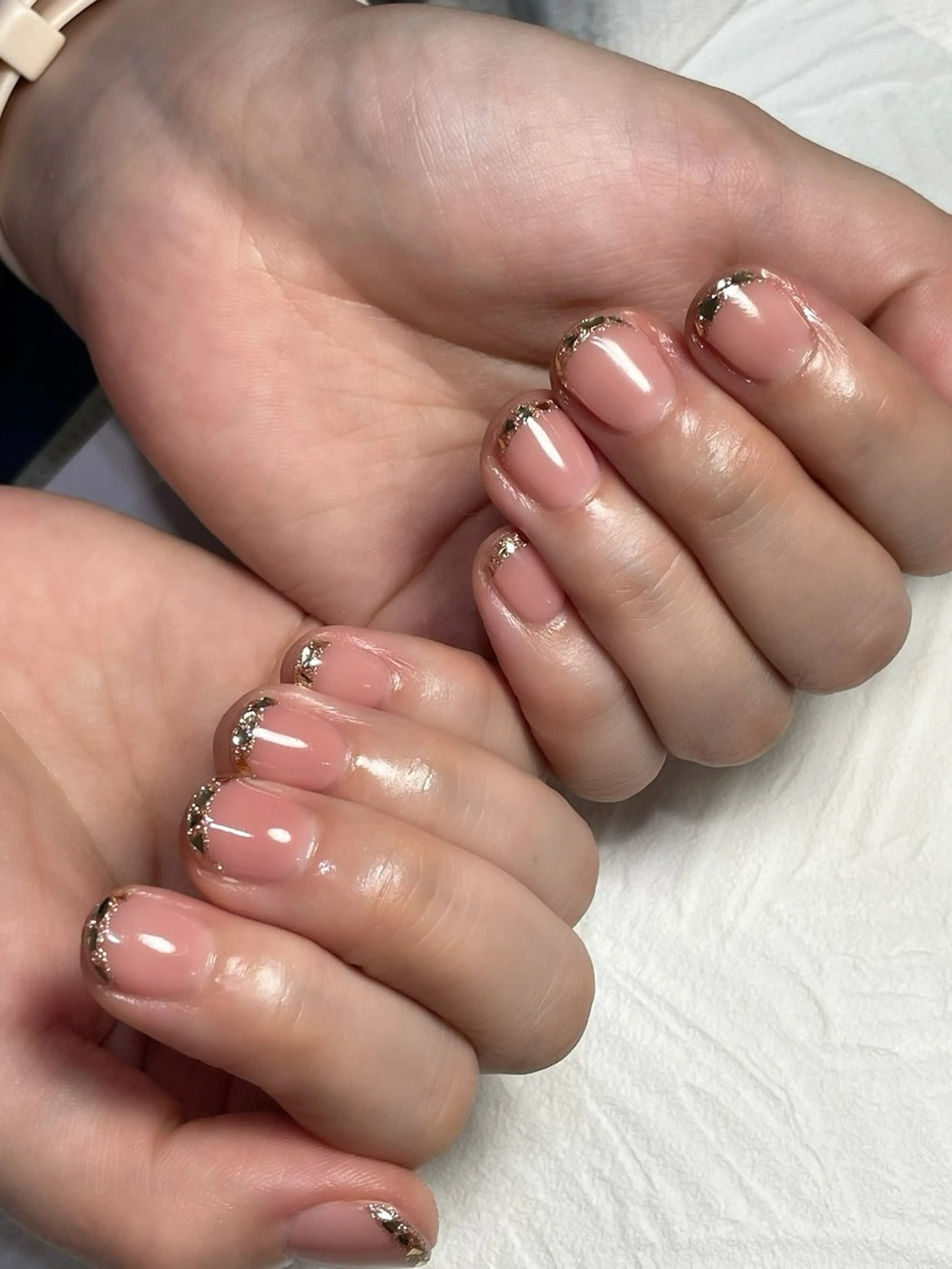 [𝐡𝐚𝐧𝐝]ガラスフレンチ🦢の写真