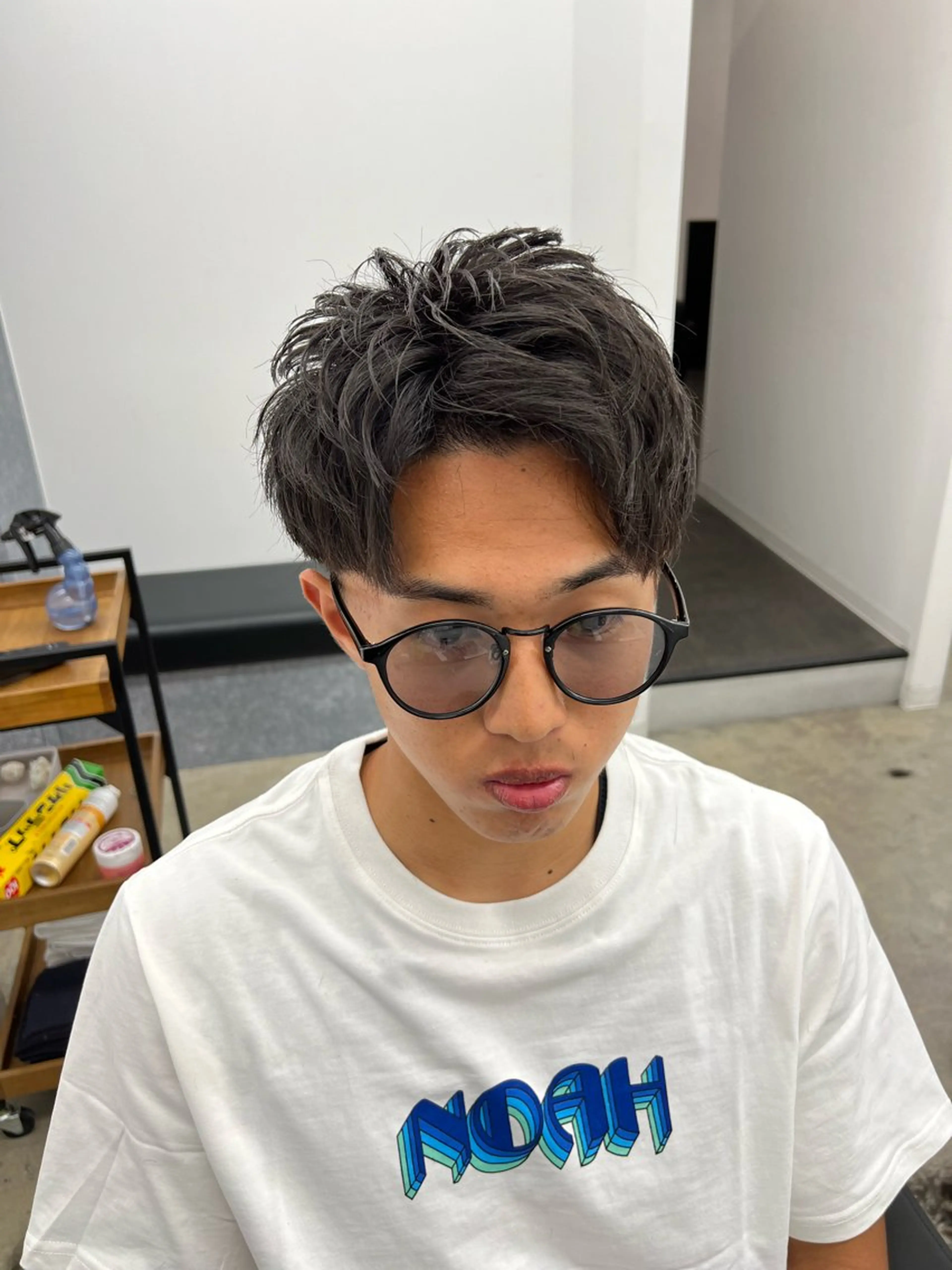 ショート メンズ フェードカット マッシュ メンズパーマ メンズツイストパーマ ツーブロック カット メンズ特化美容師 井上大輔のヘアスタイル