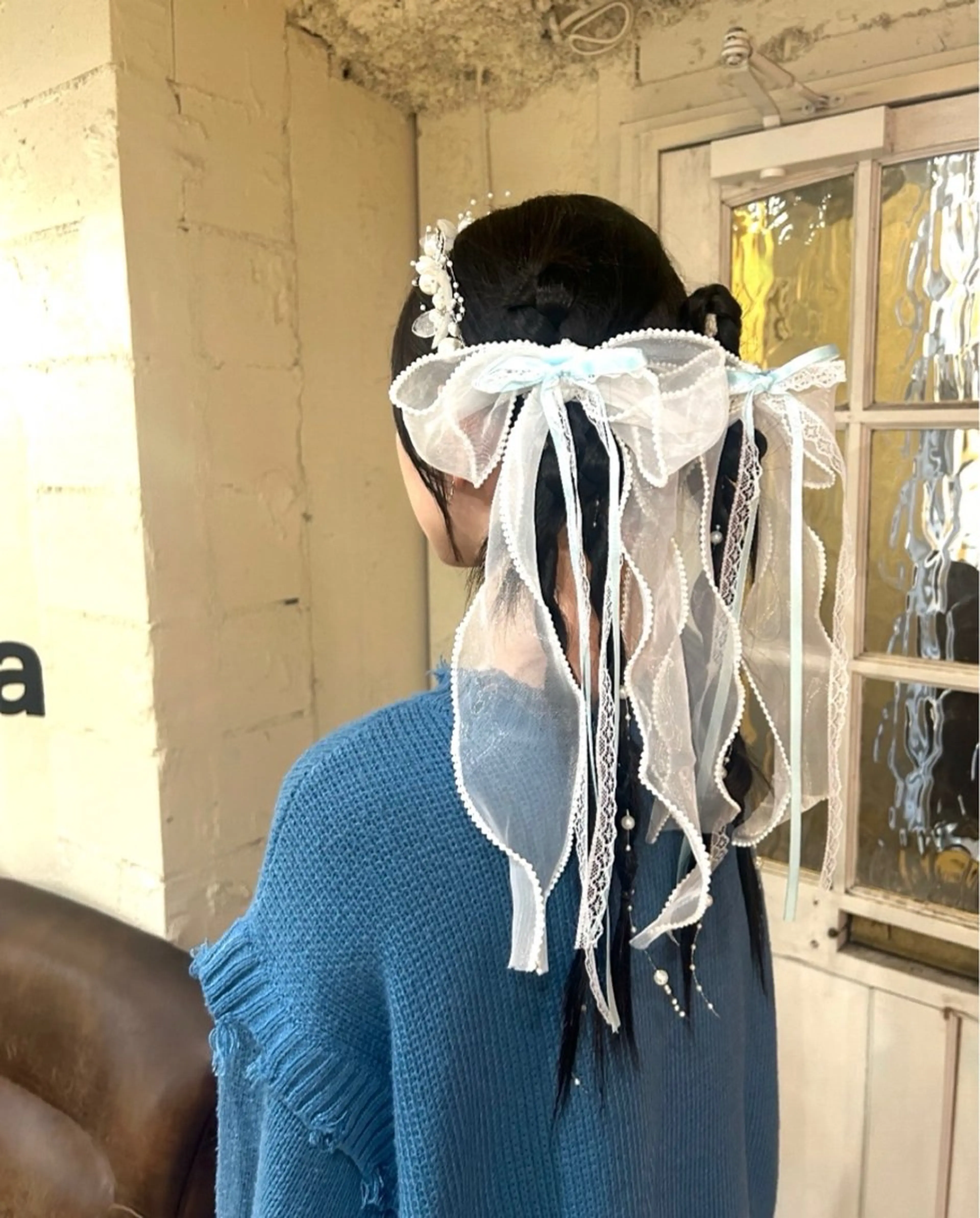 ロング ヘアアレンジ ヘアセット ハイトーン×ボブ / Reika☁️ིྀのヘアスタイル