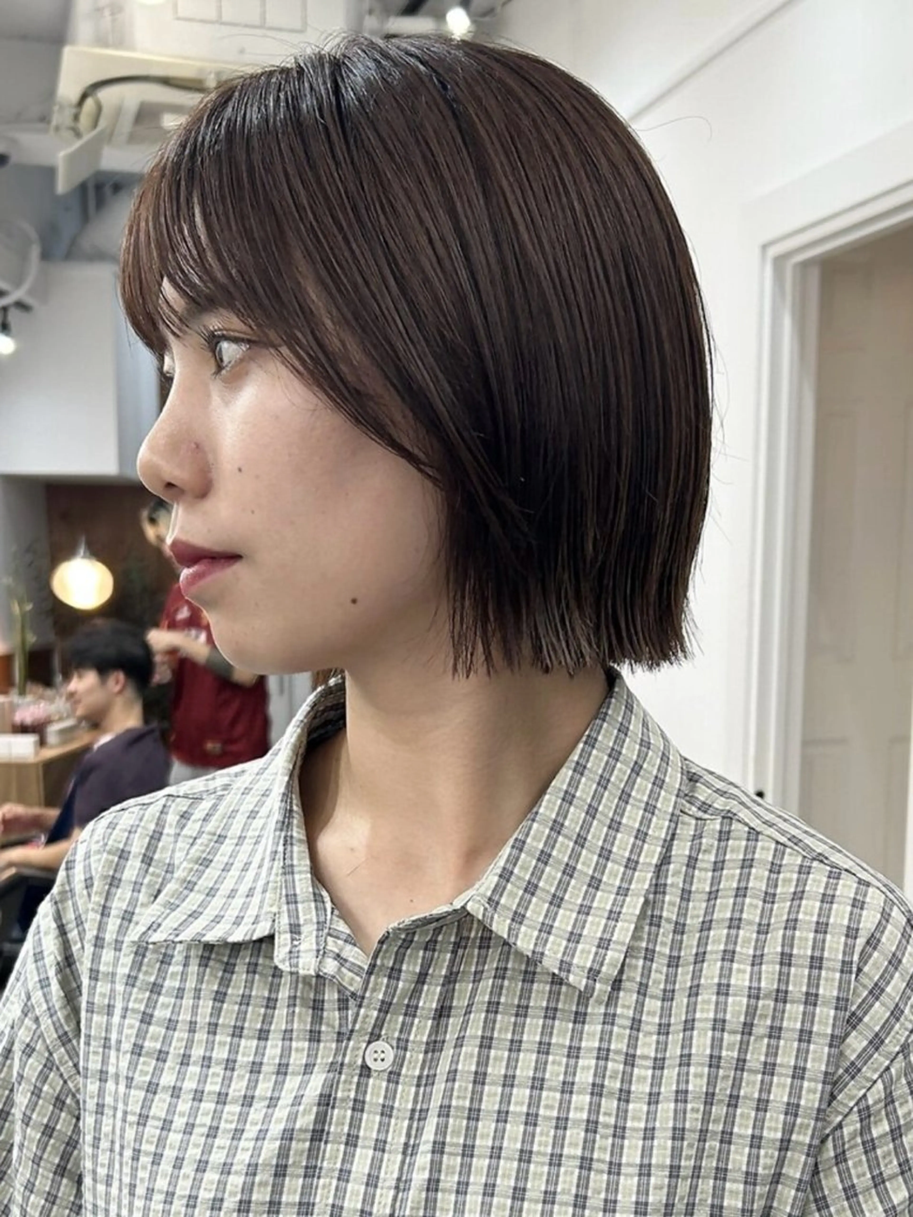 ミディアム カラー カット ヘアカラー トリートメント レイヤーボブ/ 艶カラー/サナ🌼のヘアスタイル