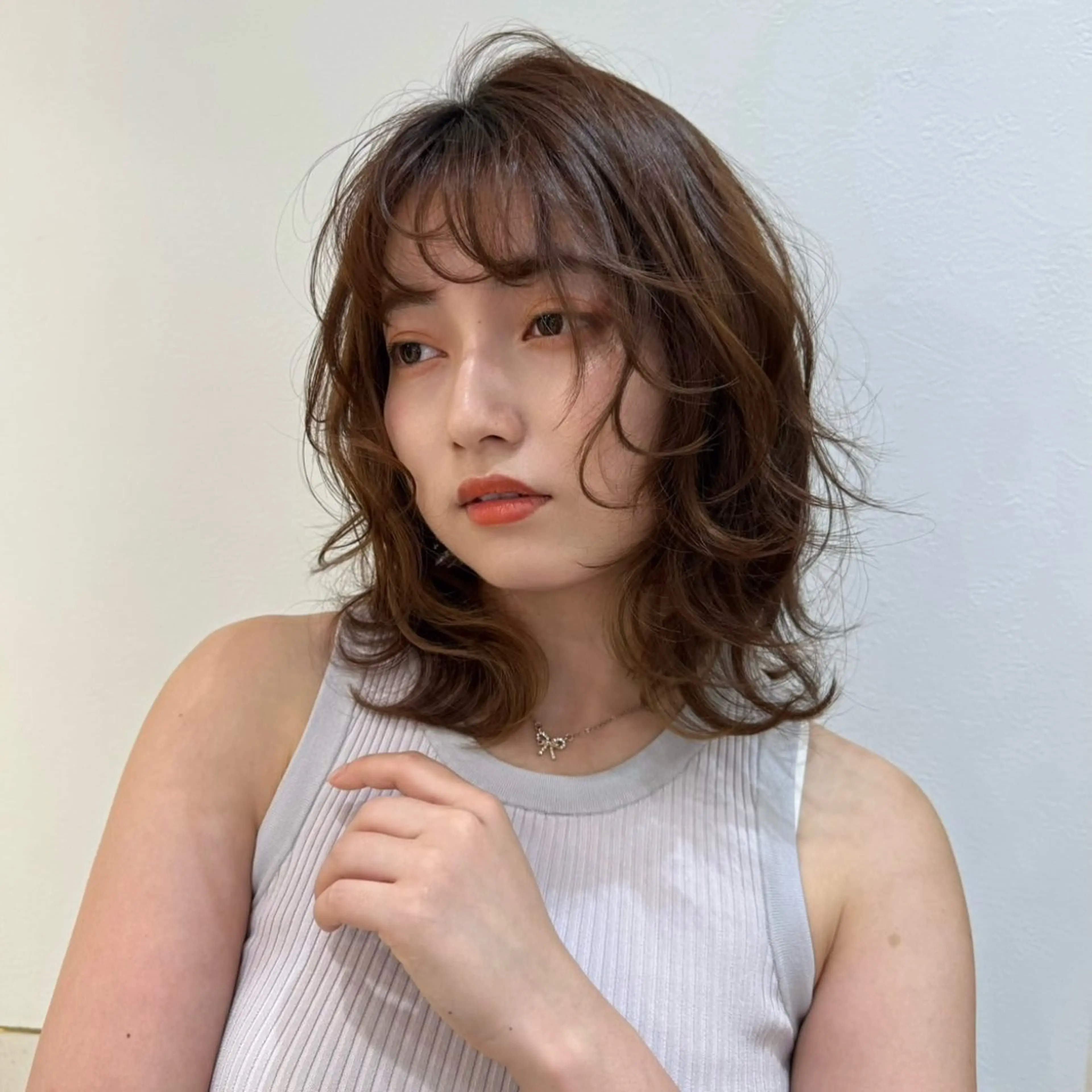 パーマ 🫧韓国ミディアム カット🫧/ナナミのヘアスタイル