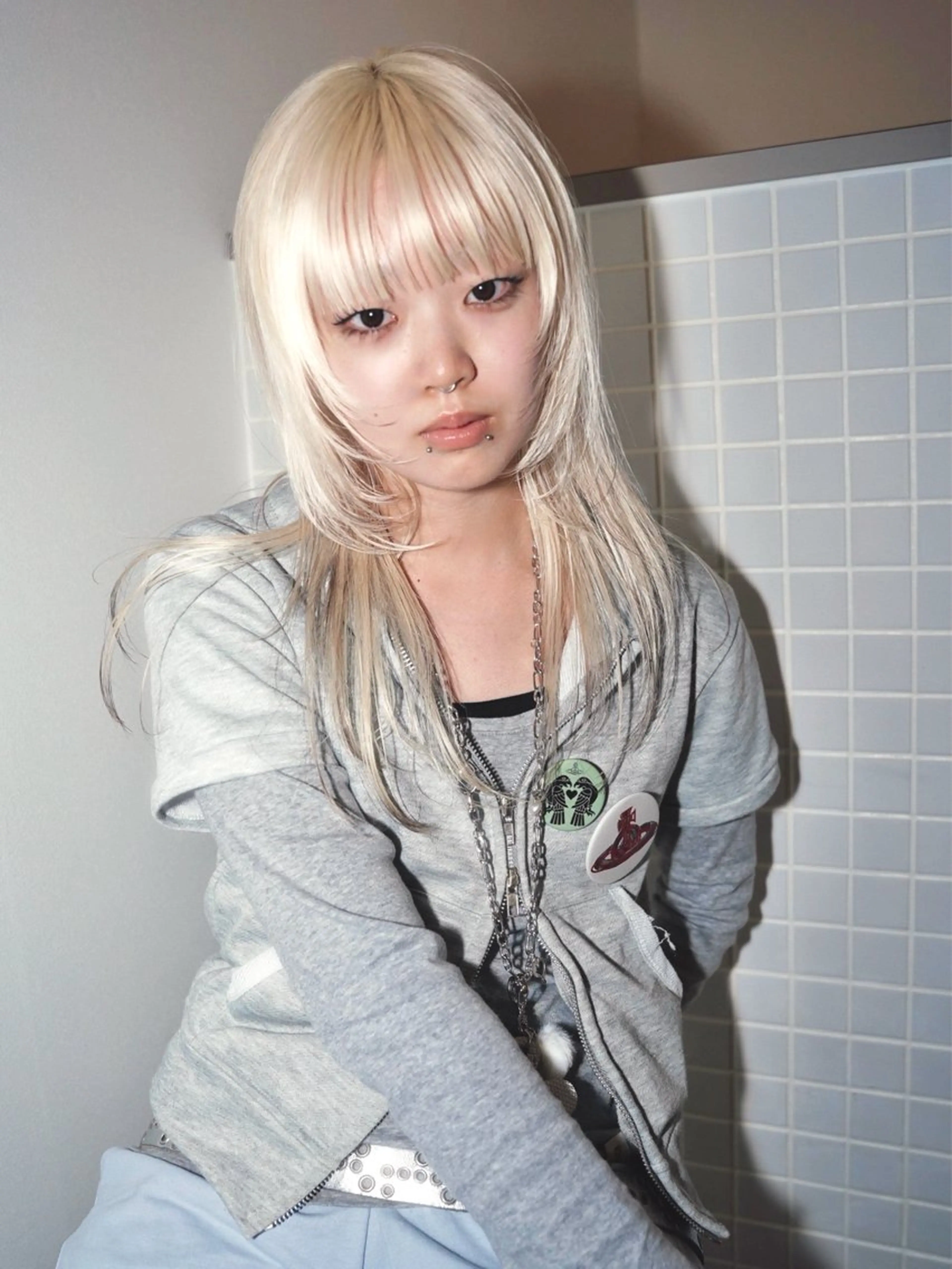 ロング カラー カット ヘアカラー トリートメント Kaito🐶/ デザイン/レイヤーのヘアスタイル