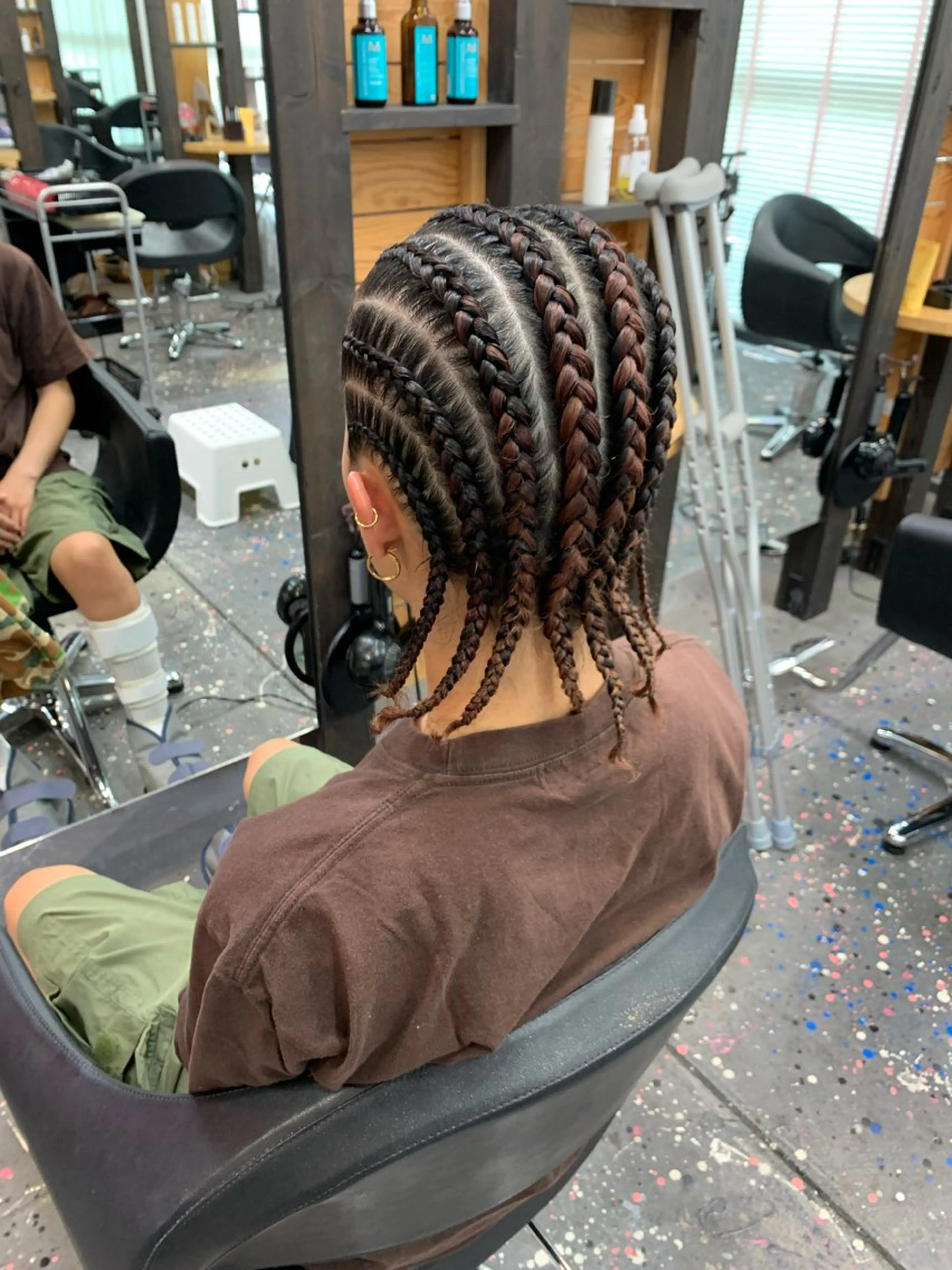 ショート ヘアアレンジ MEI/ブレイズ/ コーンロウ/茅ヶ崎のヘアスタイル