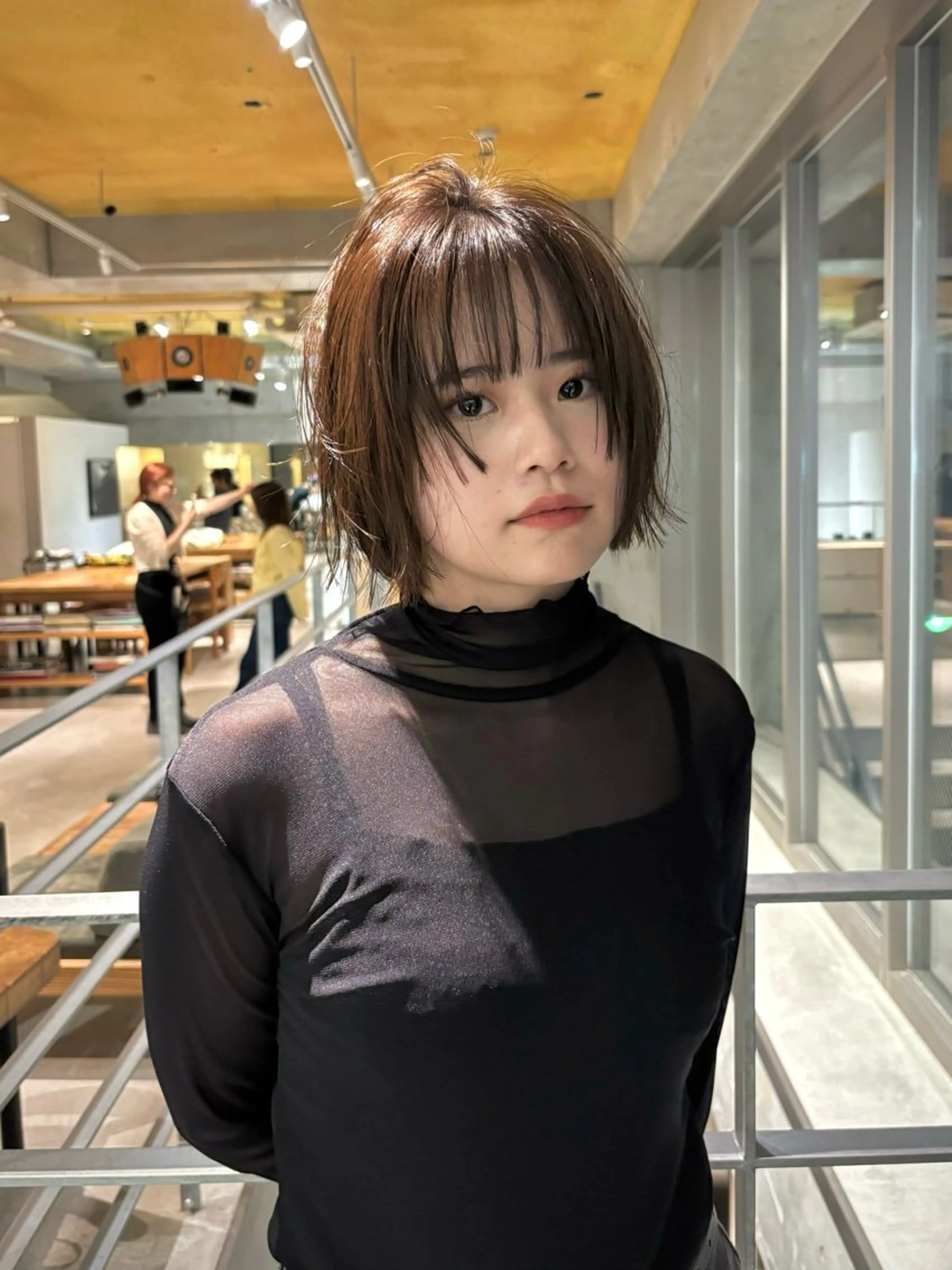 ショート ボブ 顔周りカット カット yu maのヘアスタイル