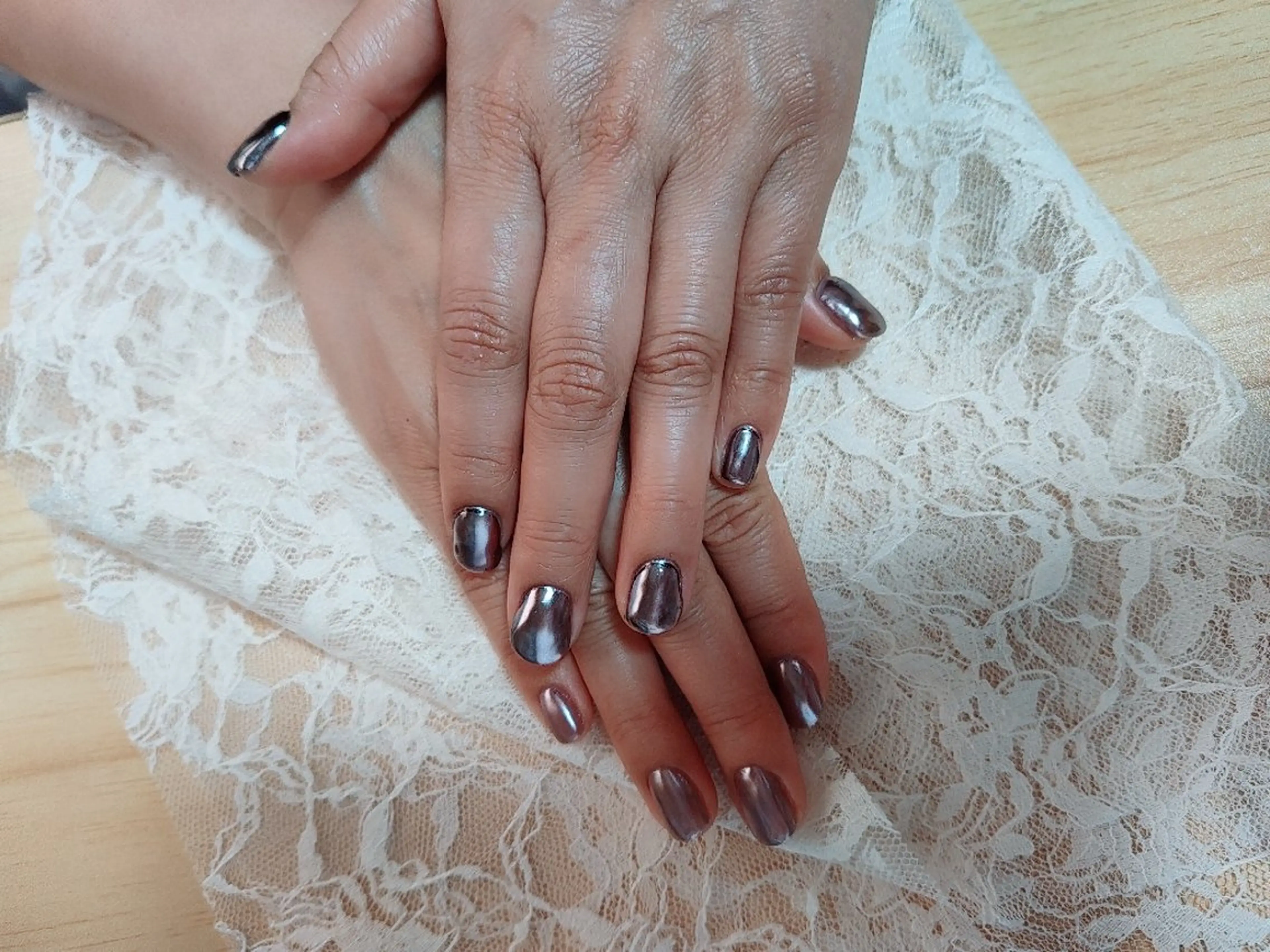 ネイル ゴージャス ミラーネイル ハンドネイル Arinna Anahataのネイルデザイン