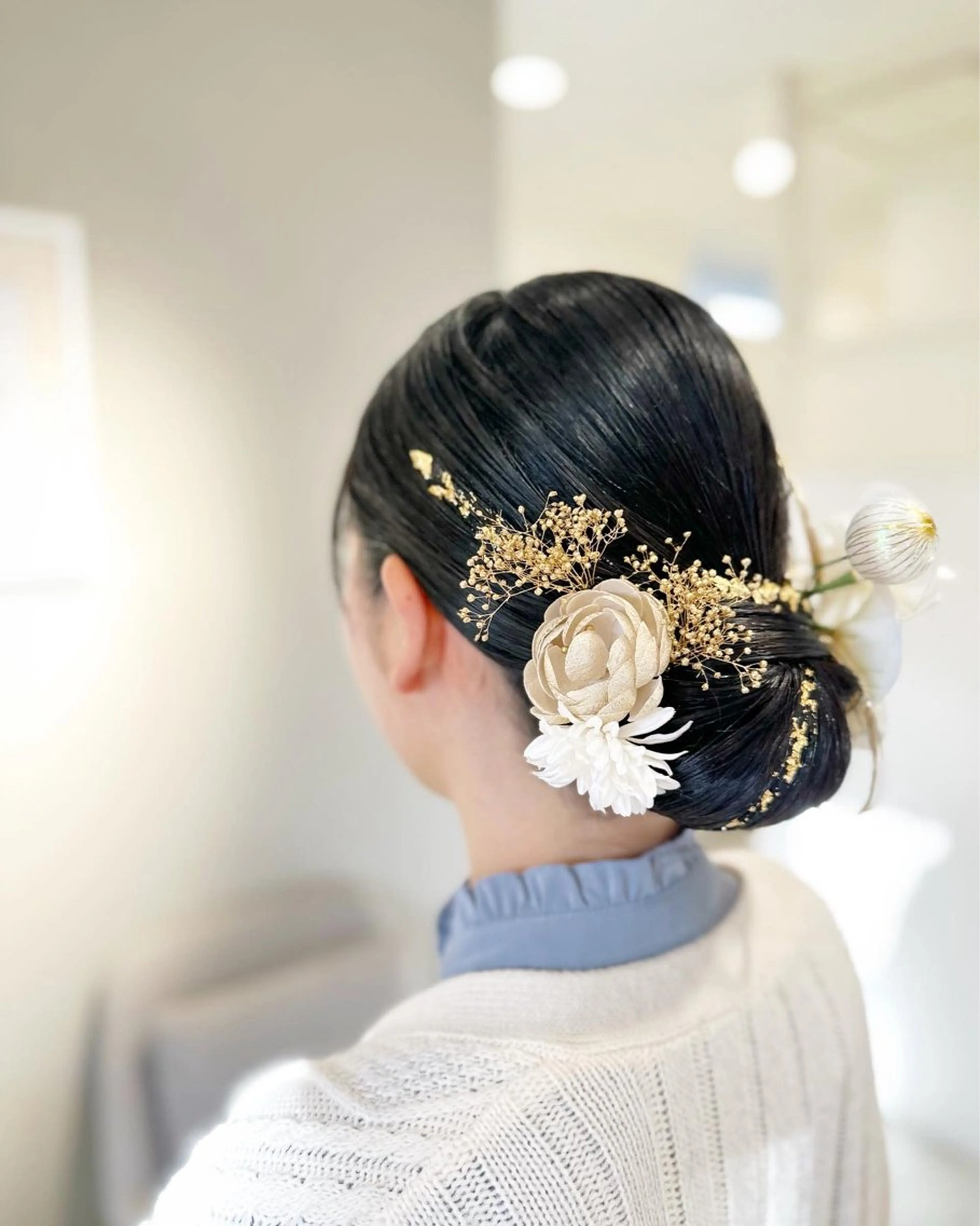 セミロング ヘアアレンジ 卒業式のヘアスタイル 荒木 ひろかのヘアスタイル