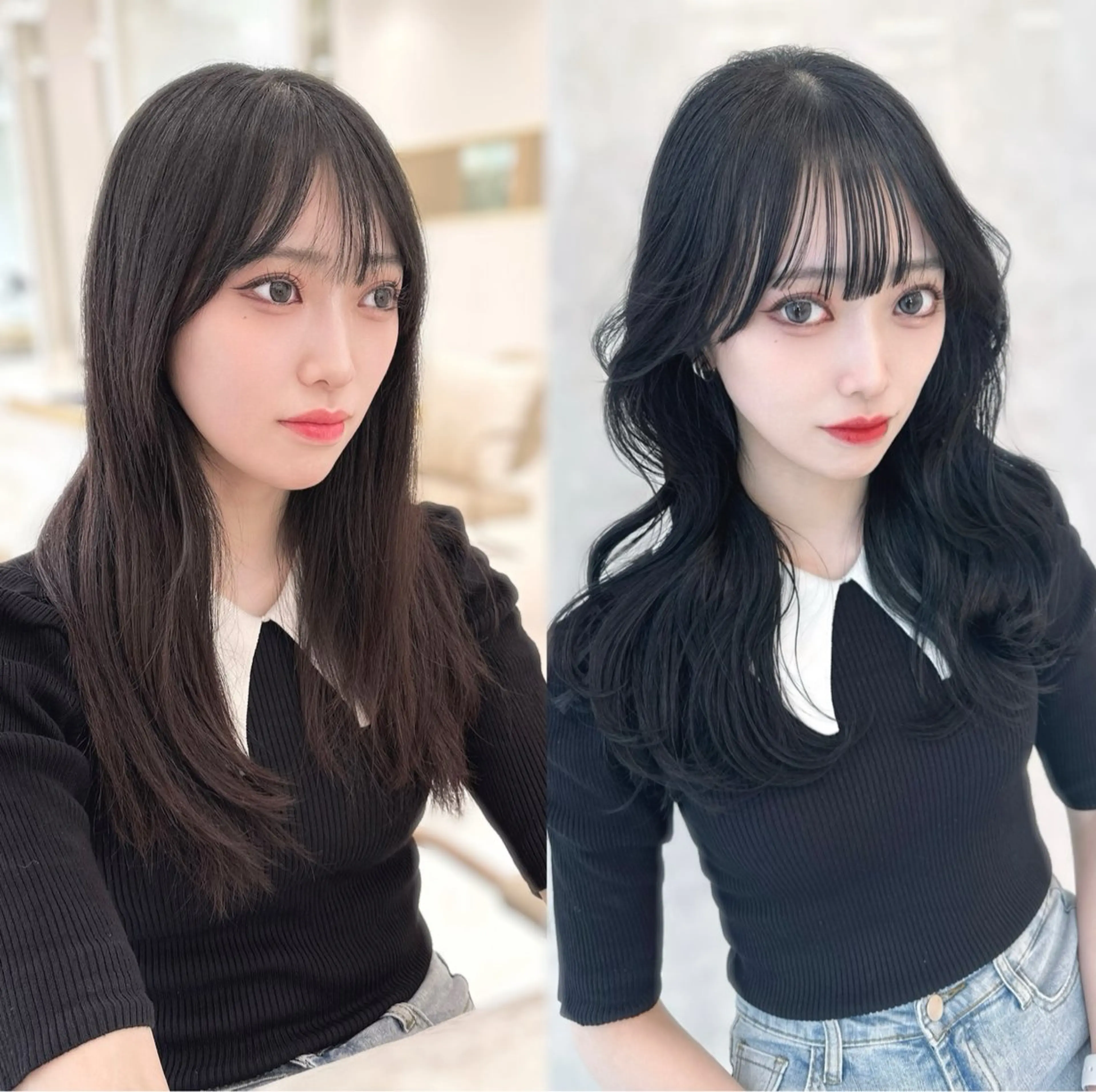 セミロング レイヤーカット カット ヘアカラー 似合わせ/レイヤー /顔まわり/池田歩樹のヘアスタイル