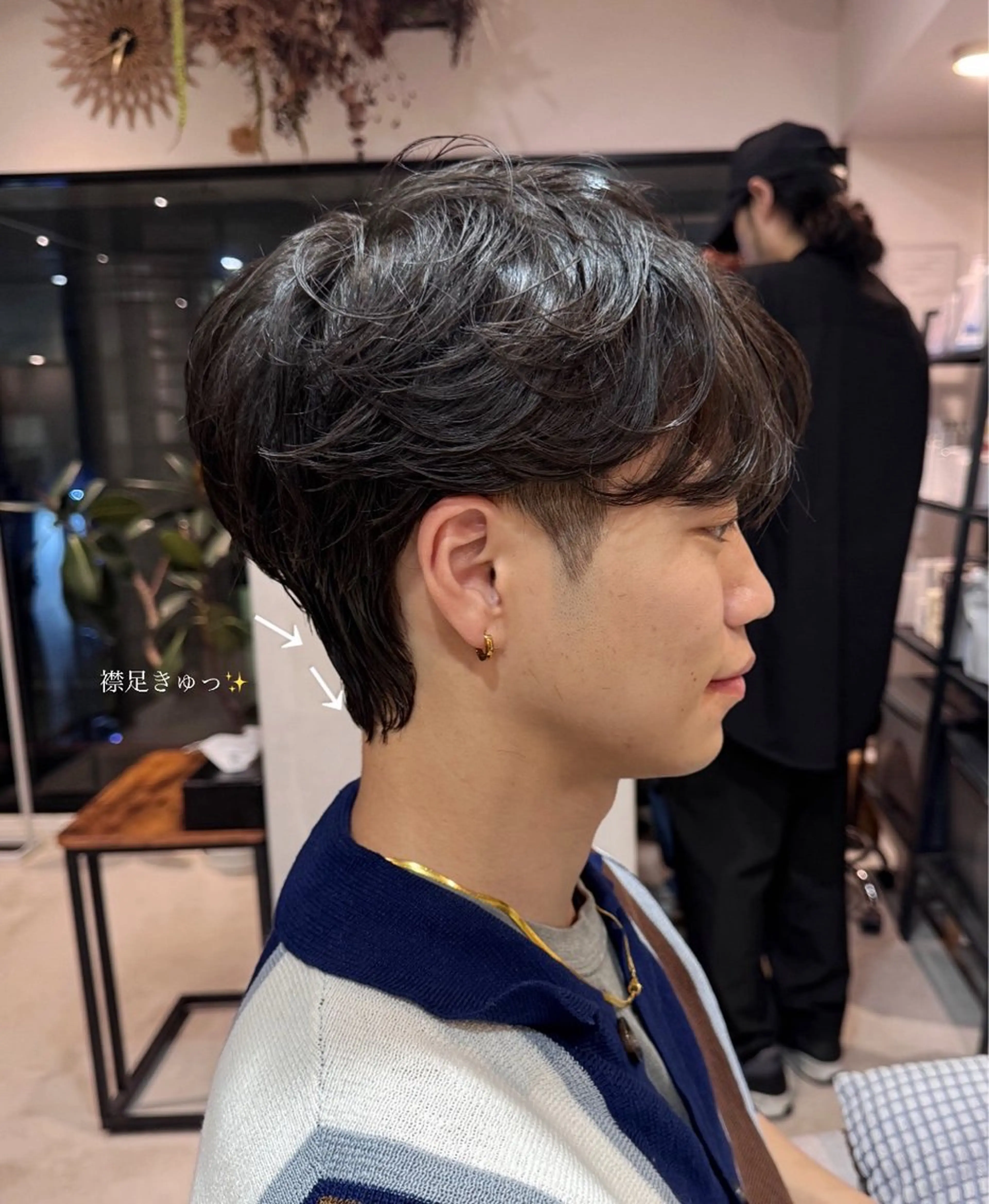 メンズ カット saki/メンズパー マ・デザインカラーのヘアスタイル