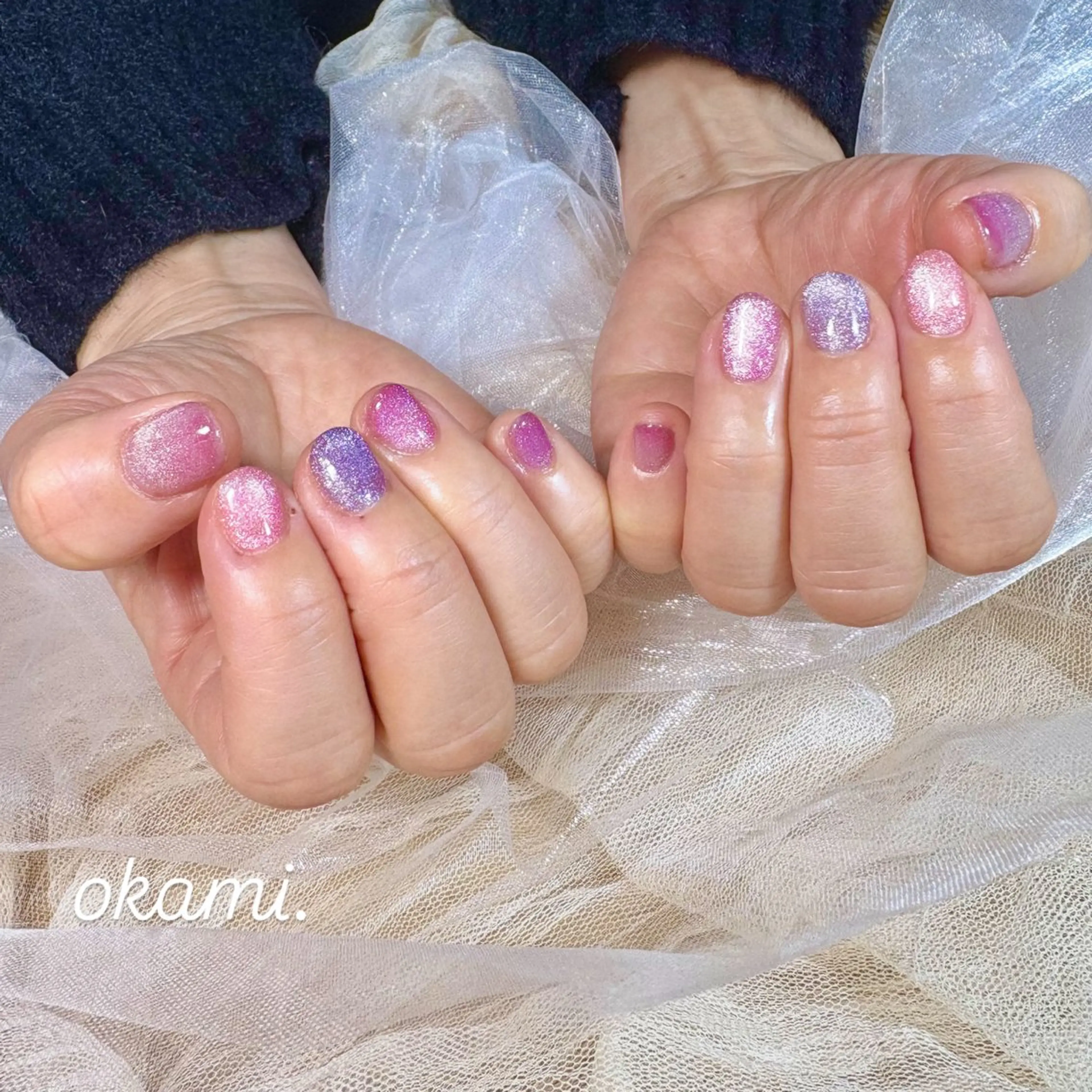 ネイル マグネットネイル 津久井 美紅のネイルデザイン