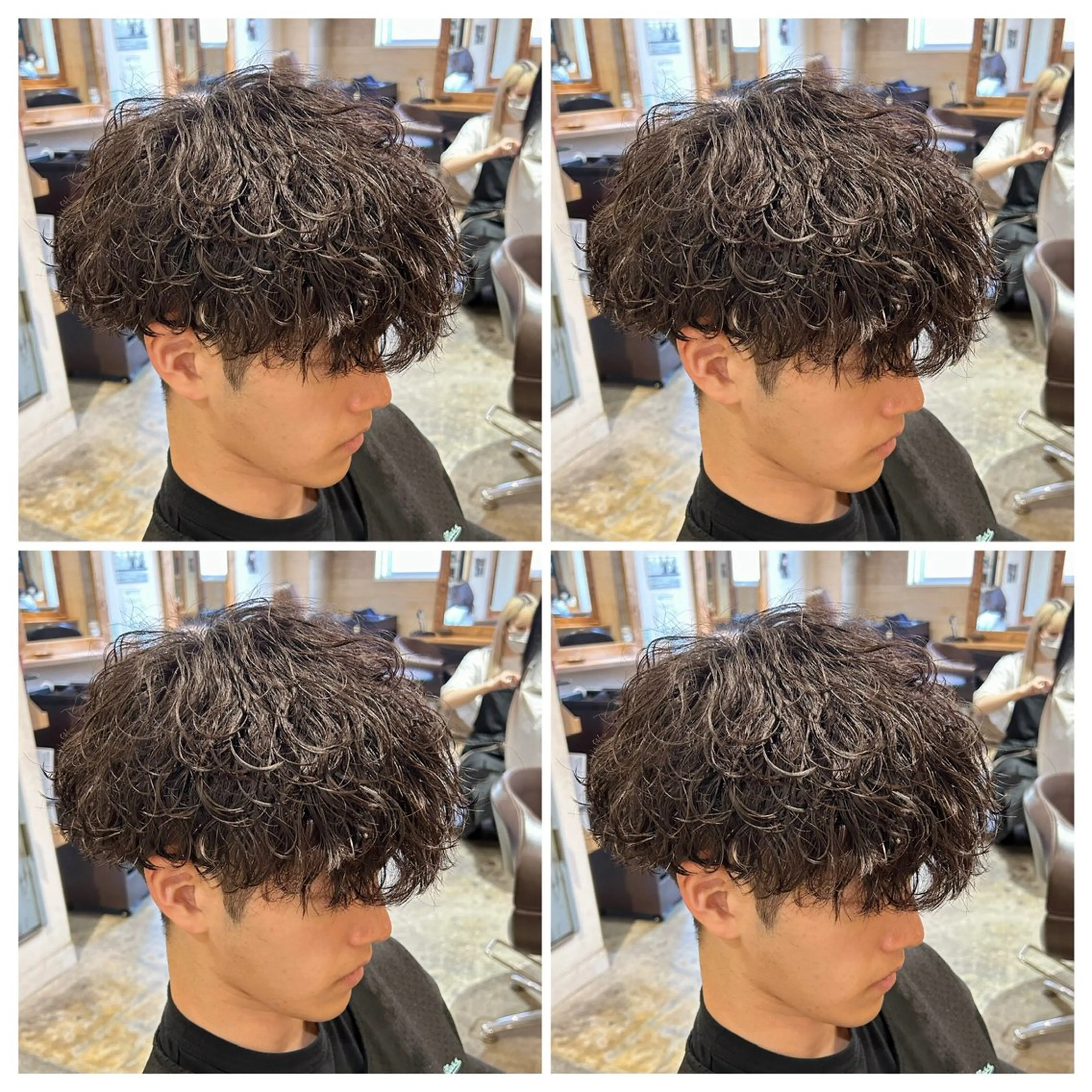 パーマ メンズ カット パーマ トリートメント 💎髪質改善／艶髪 荻原💎のヘアスタイル