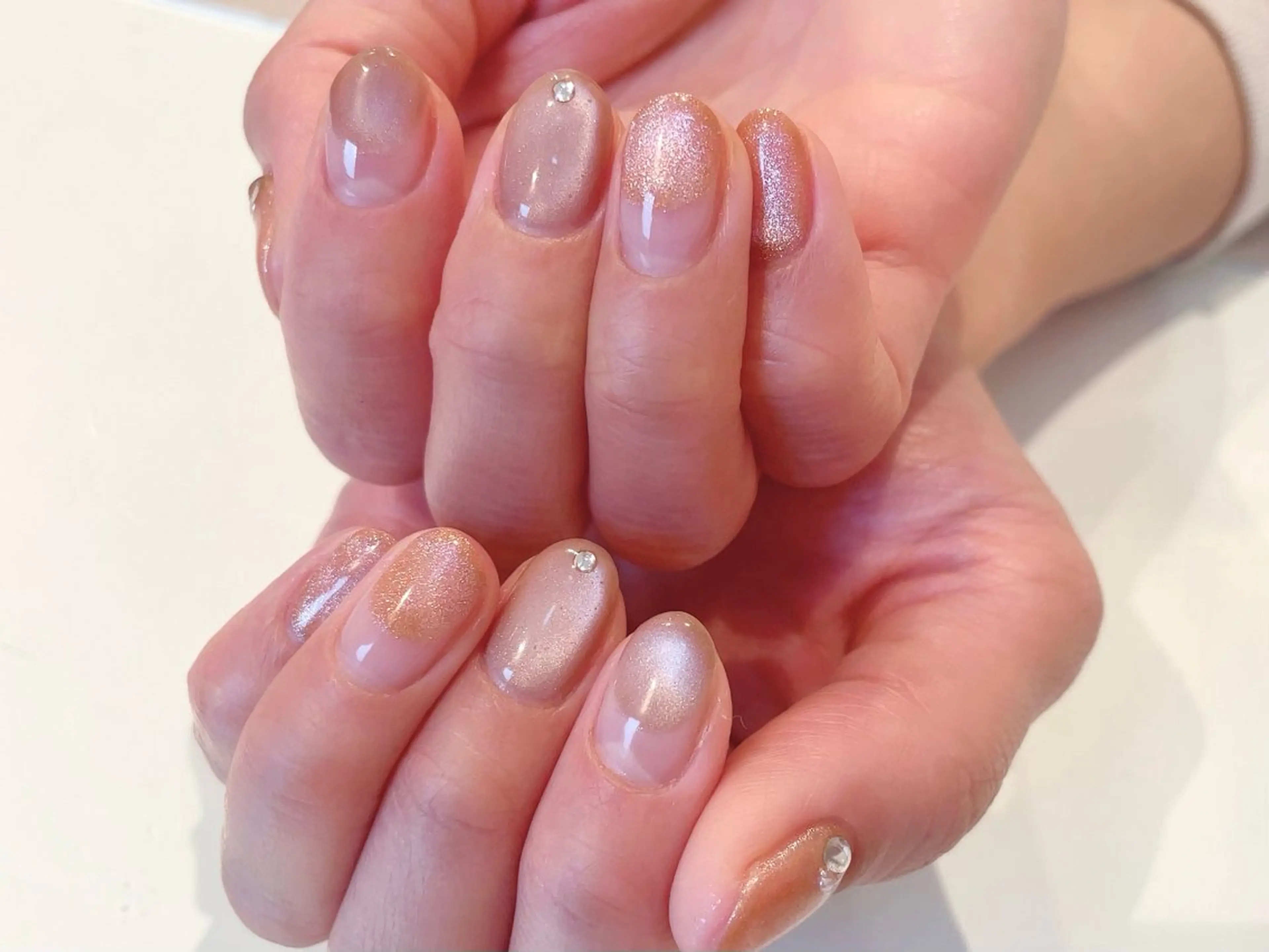 ネイル ジェルネイル マグネットネイル ニュアンスネイル オフィスネイル ワンカラーネイル 【飯田橋•神楽坂】 Chopin  ユカのネイルデザイン