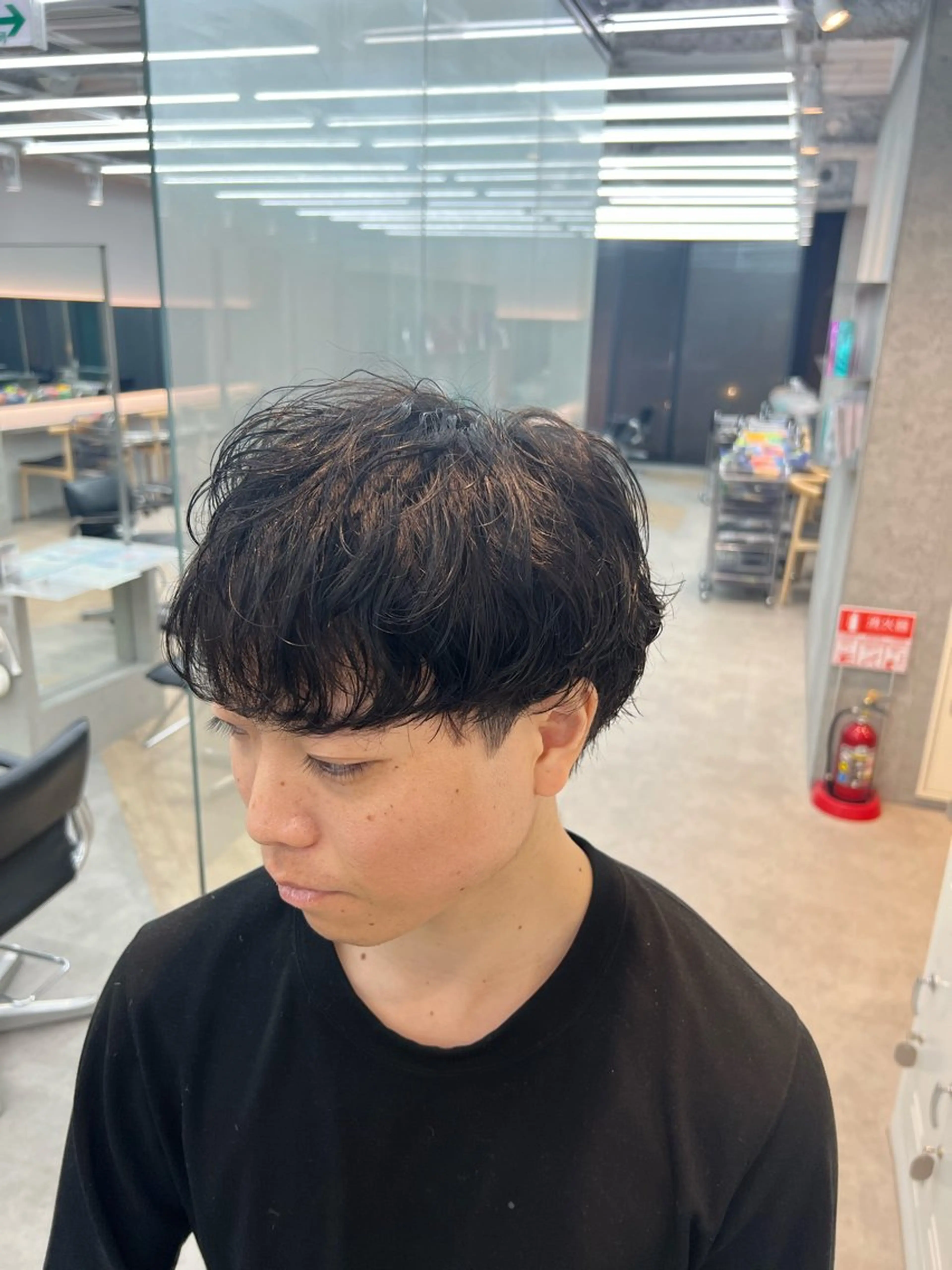 パーマ メンズ カット パーマ 🌀toa/波巻き✨ /メンズパーマ／栄のヘアスタイル