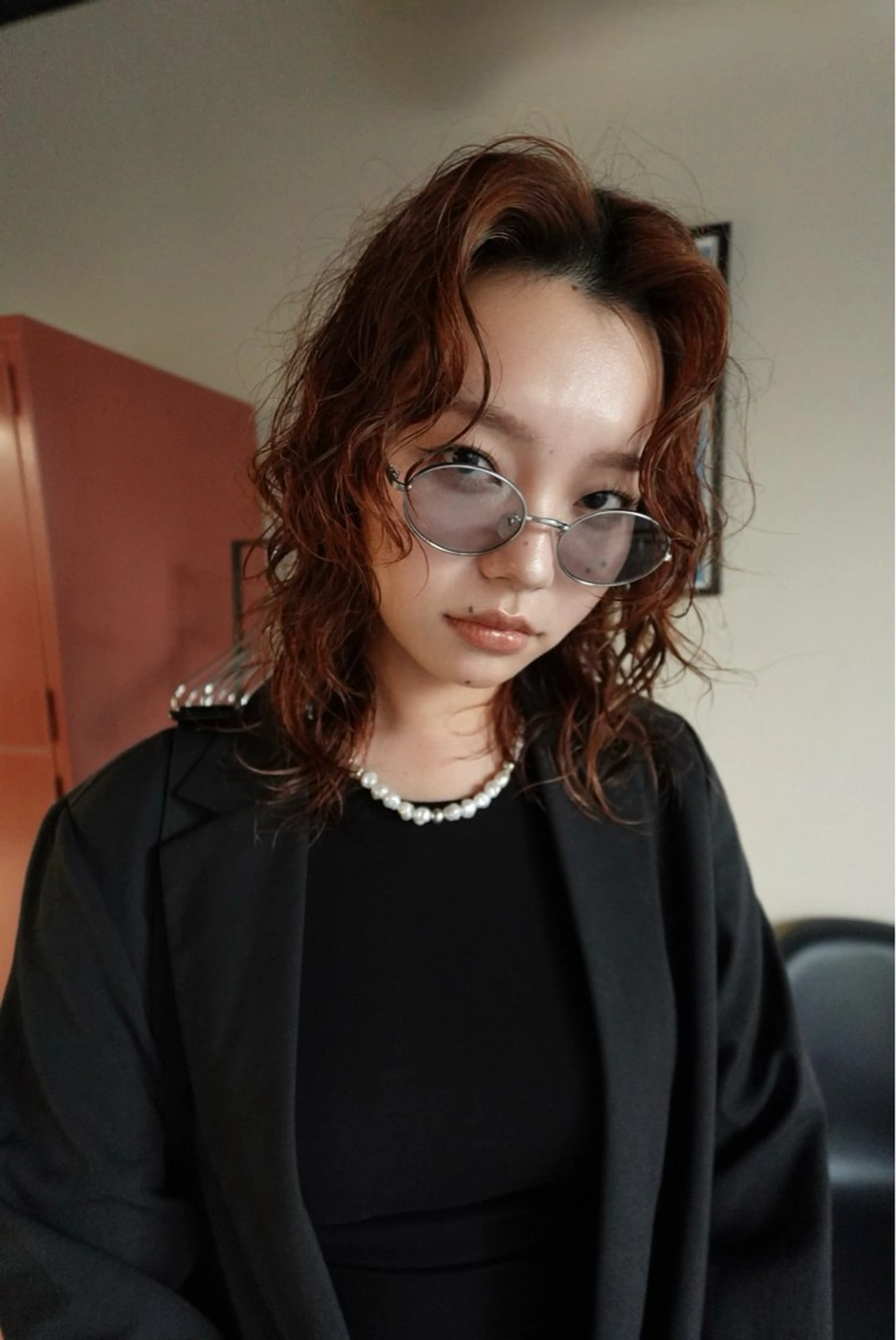 カラー ブリーチ ブリーチなしカラー オレンジ ヘアカラー 梅田/韓国/似合わせ /wakana🪽のヘアスタイル