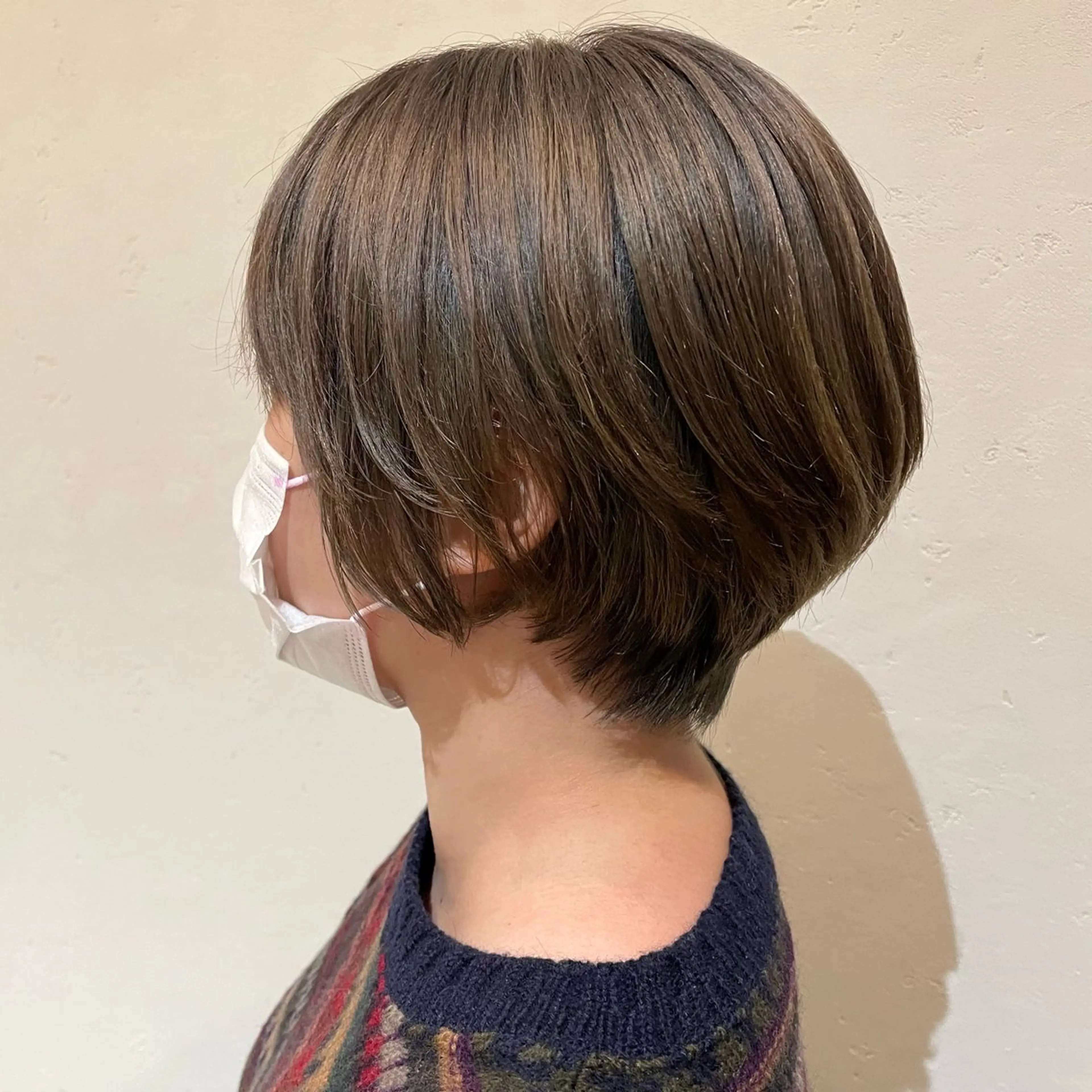 ショート カラー ショートボブ デザインカラー ハイライトカラー ボブ ハイライト 村上 遥香 店長スタイリストのヘアスタイル