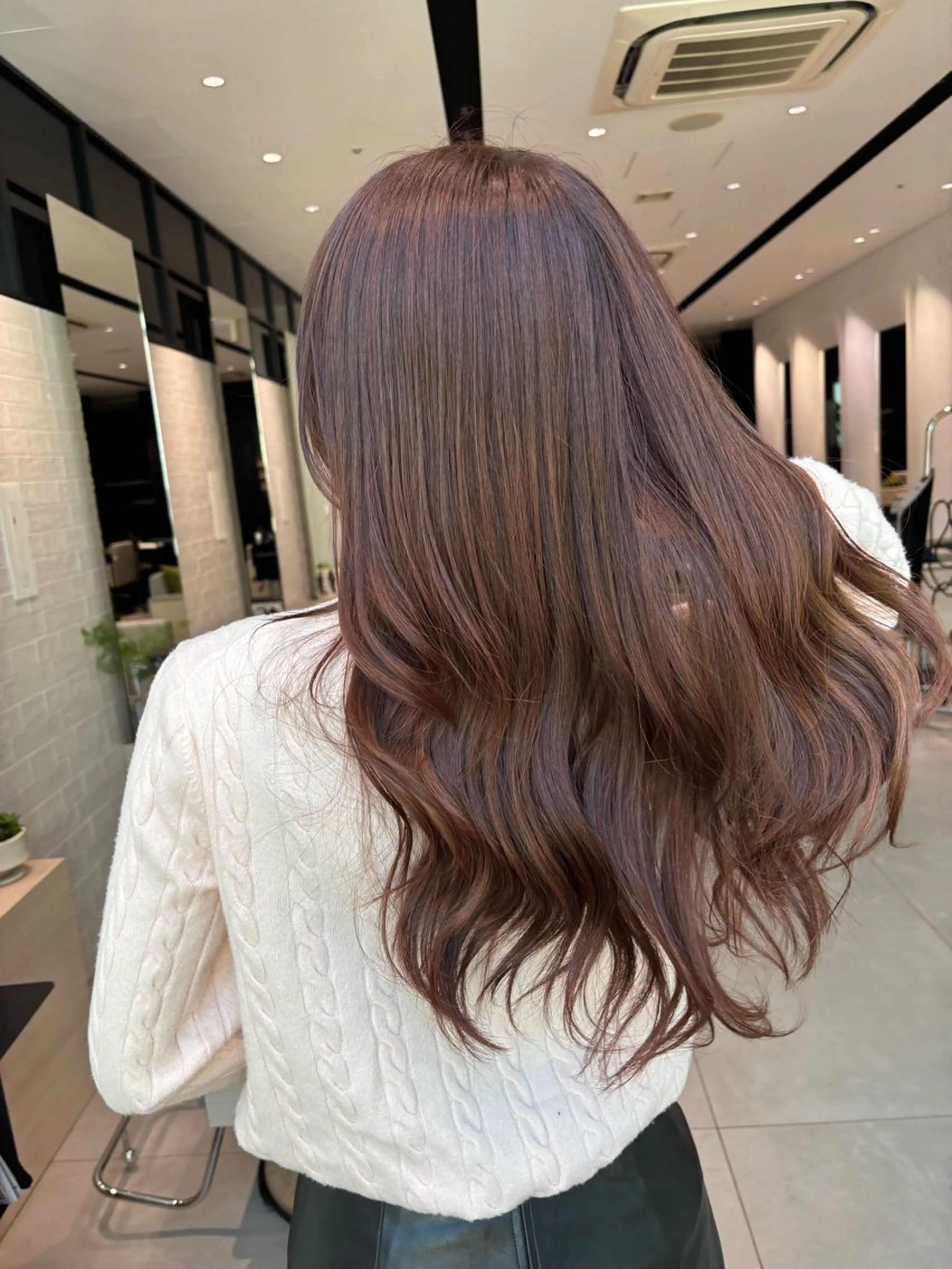 ロング 韓国風ヘア レイヤーカット ロング 銀座/韓国レイヤー/ 艶カラー🍓原田侑依のヘアスタイル