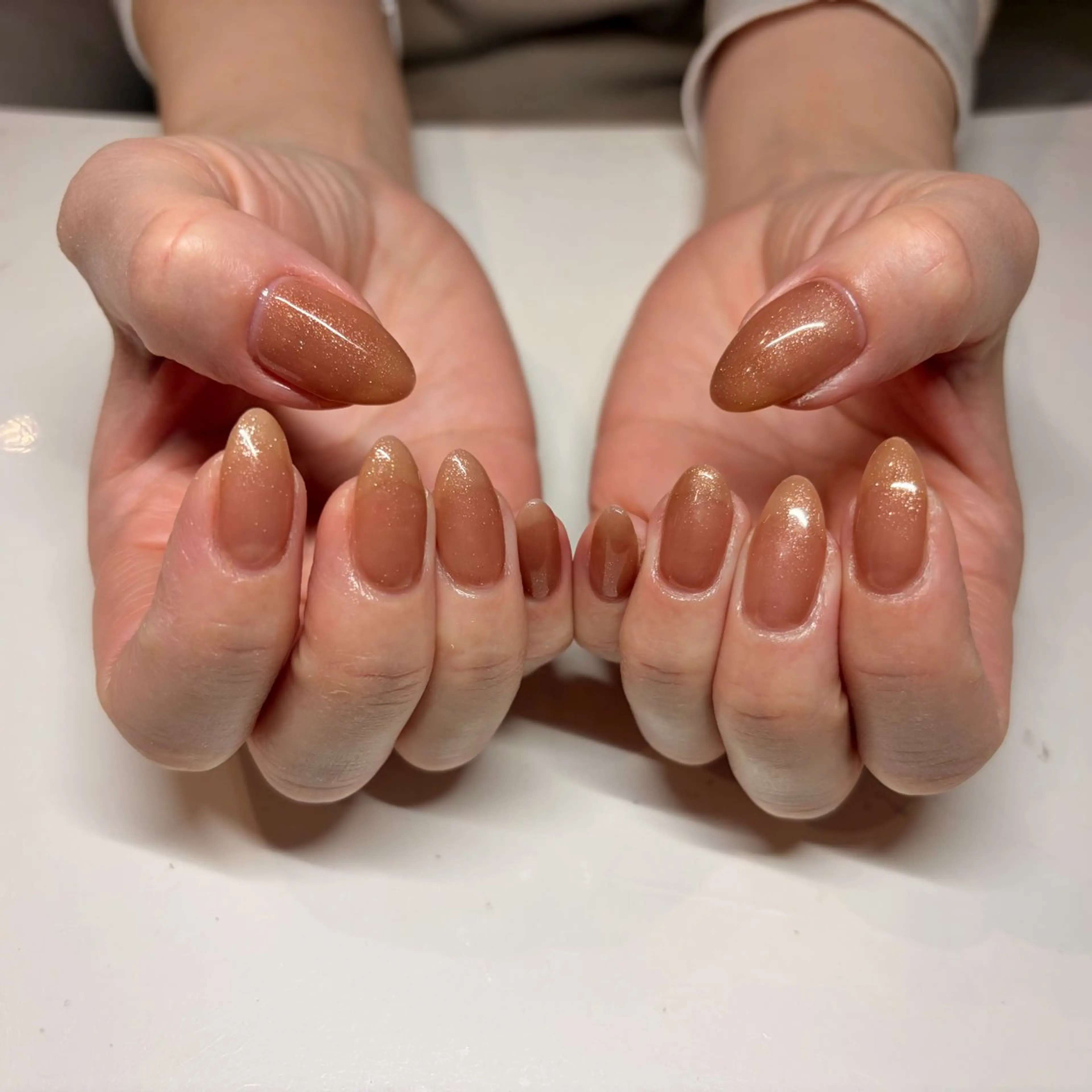 💛ワンカラー・ラメグラ(オフ込み)フィルイン施術💎の写真