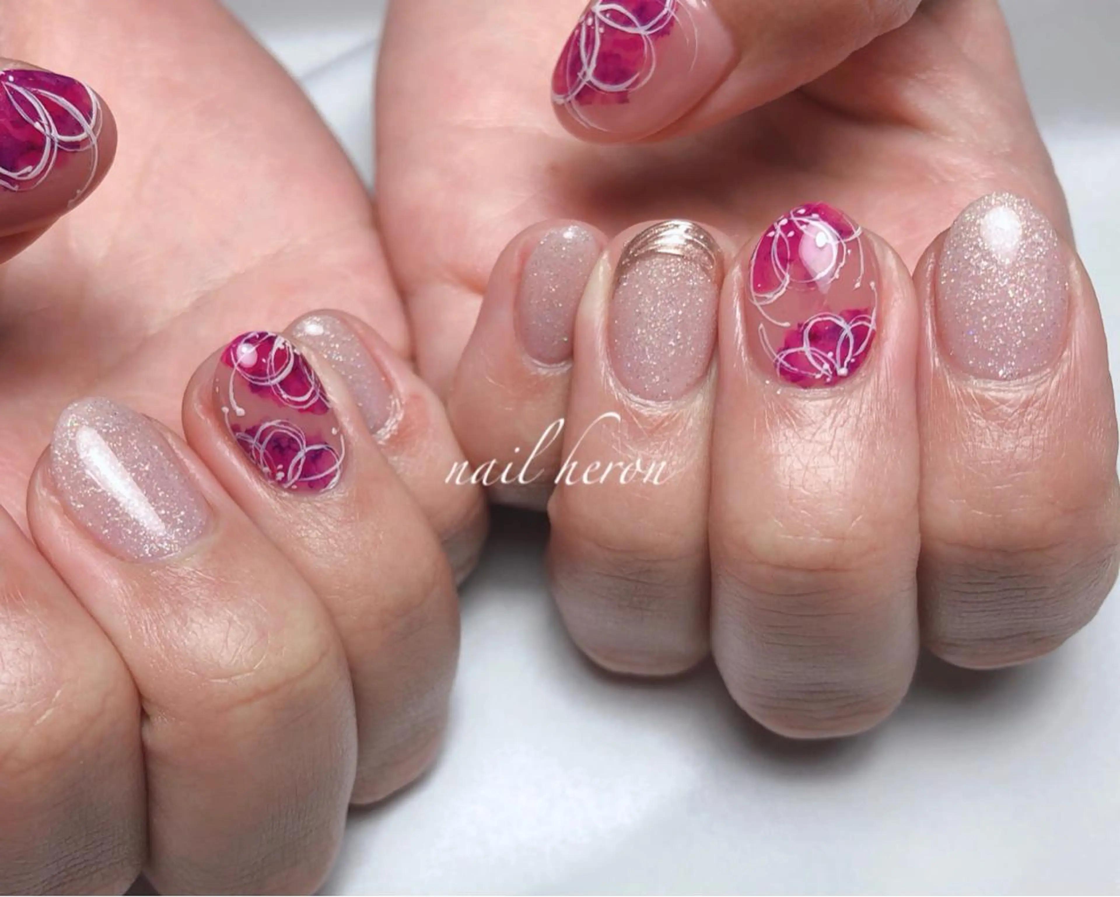 ネイル ハンドネイル saki_ nail heronのネイルデザイン
