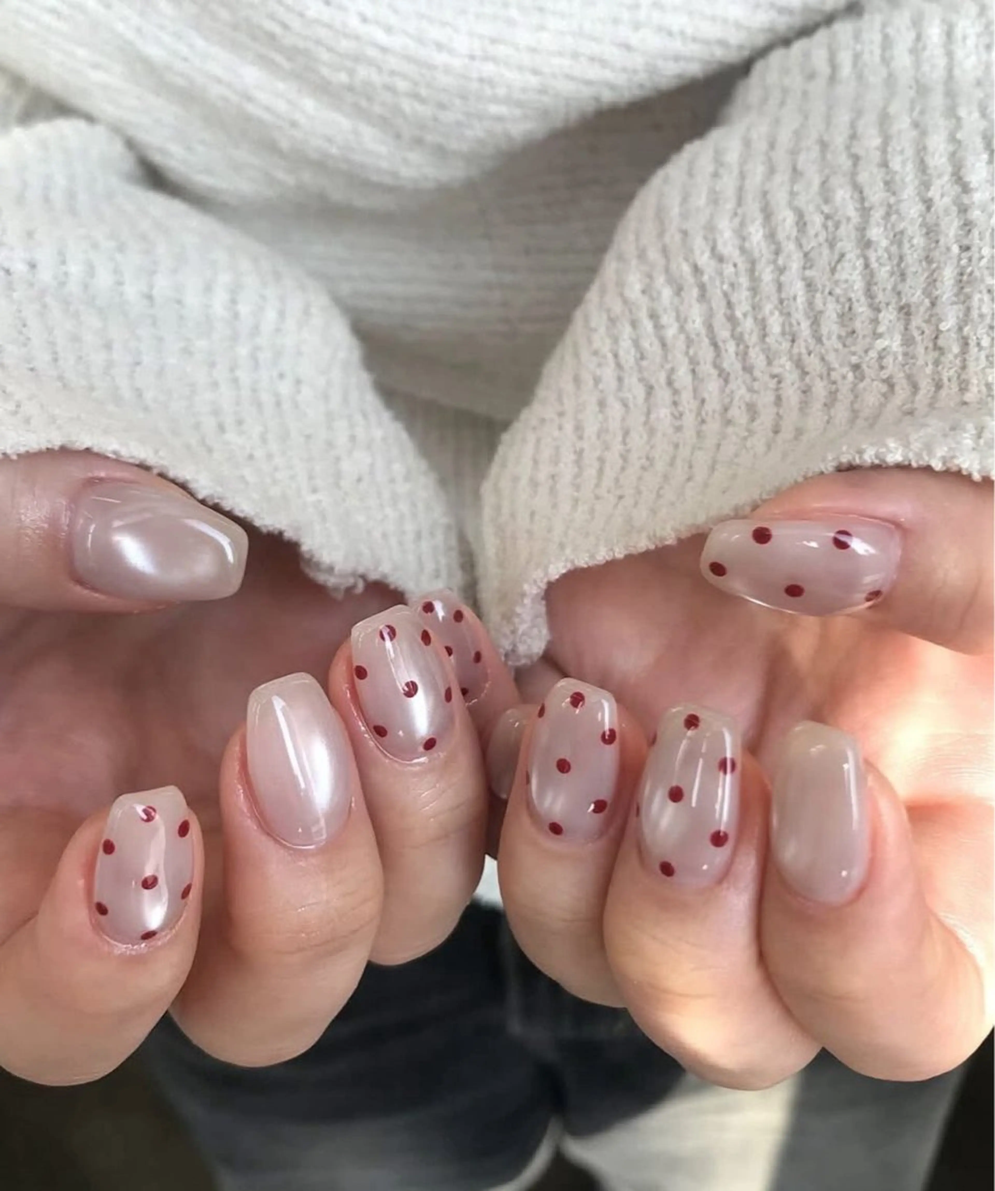 ネイル チークネイル フレンチネイル グラデーション 韓国ネイル マグネットネイル Hana Nailのネイルデザイン