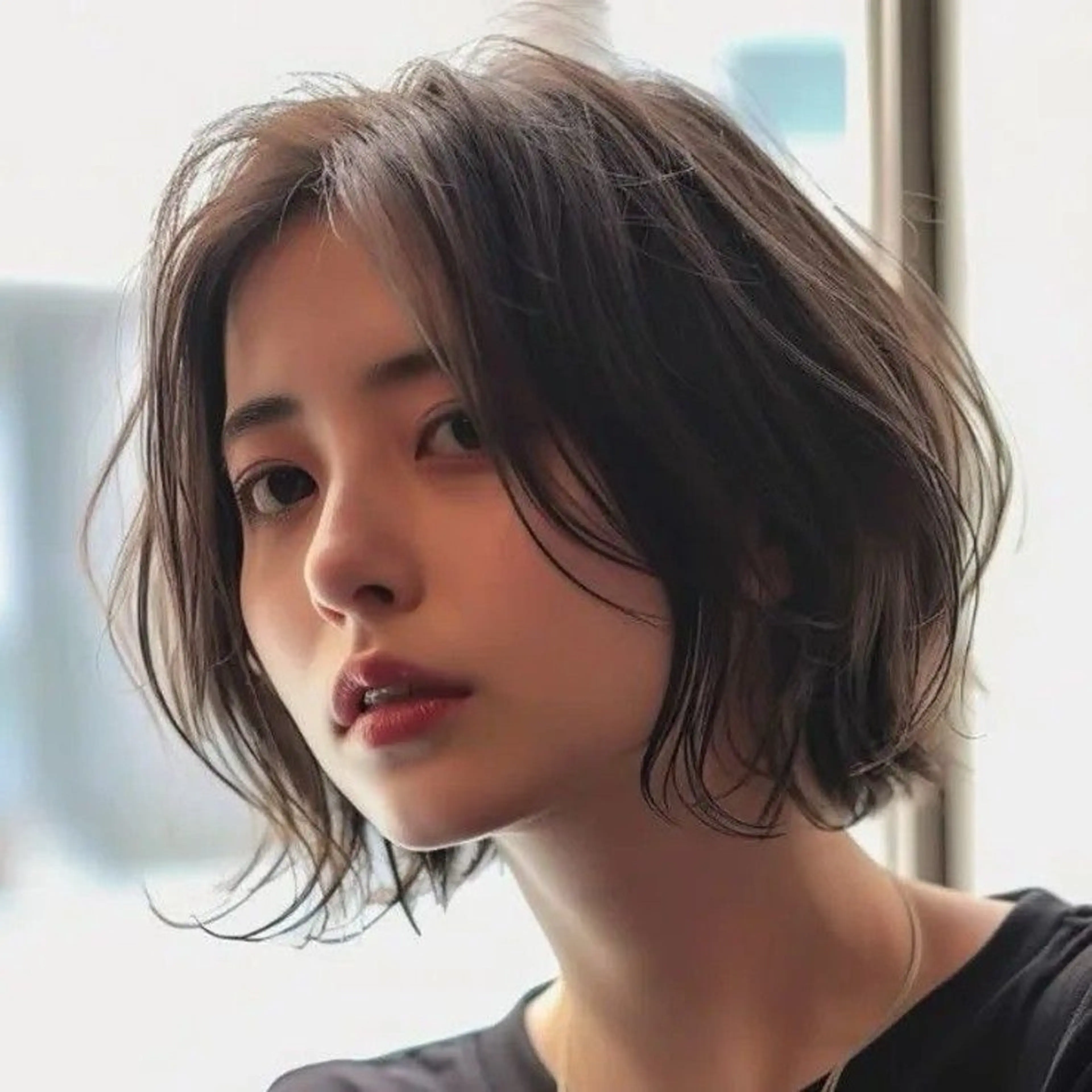 パーマ 顔まわりカット/艶髪 カラー✨けいとのヘアスタイル