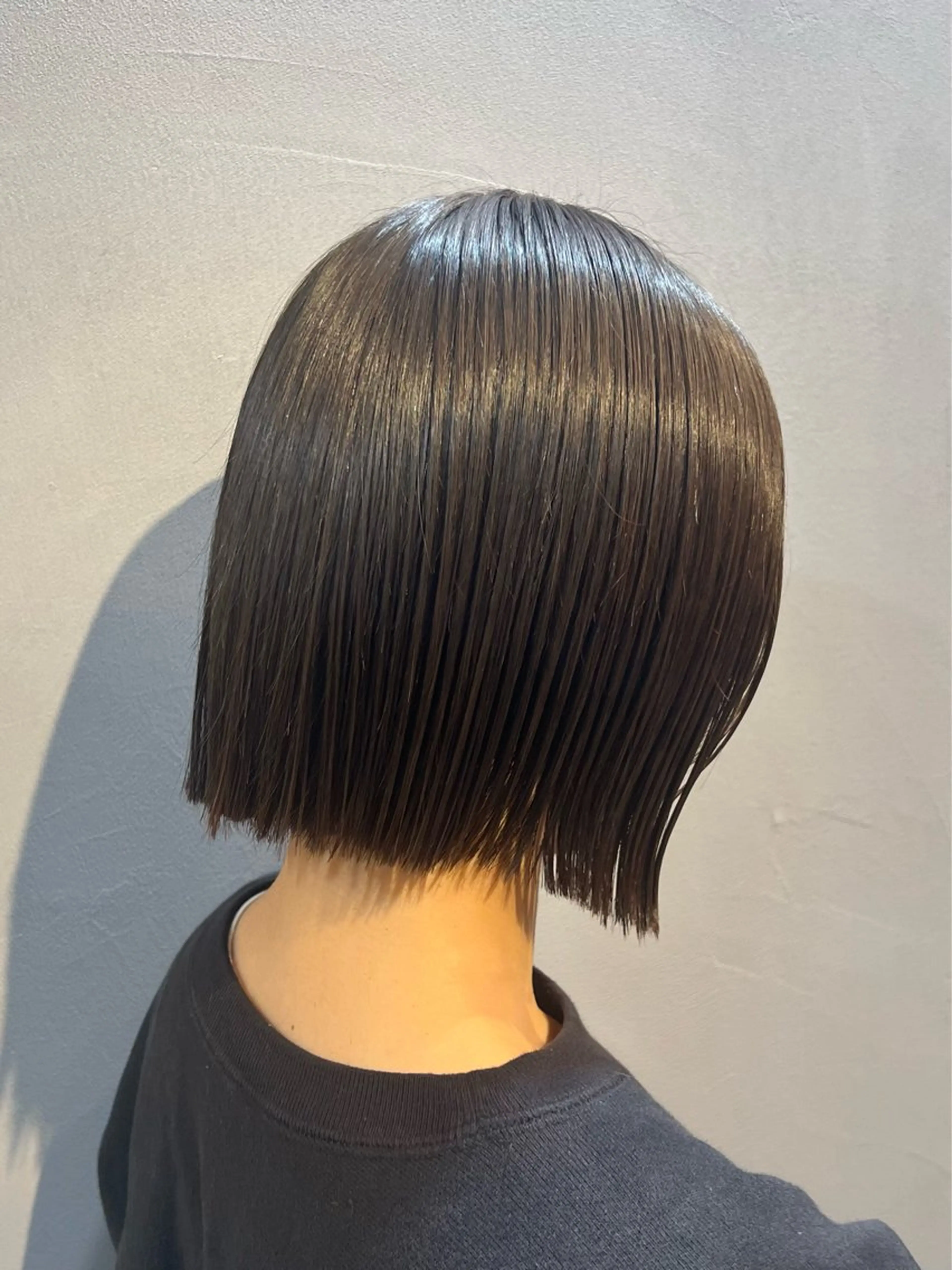 ショート 切りっぱなしボブ ボブ 神戸ボブ✂️ ioe三宮/田 伸佳のヘアスタイル