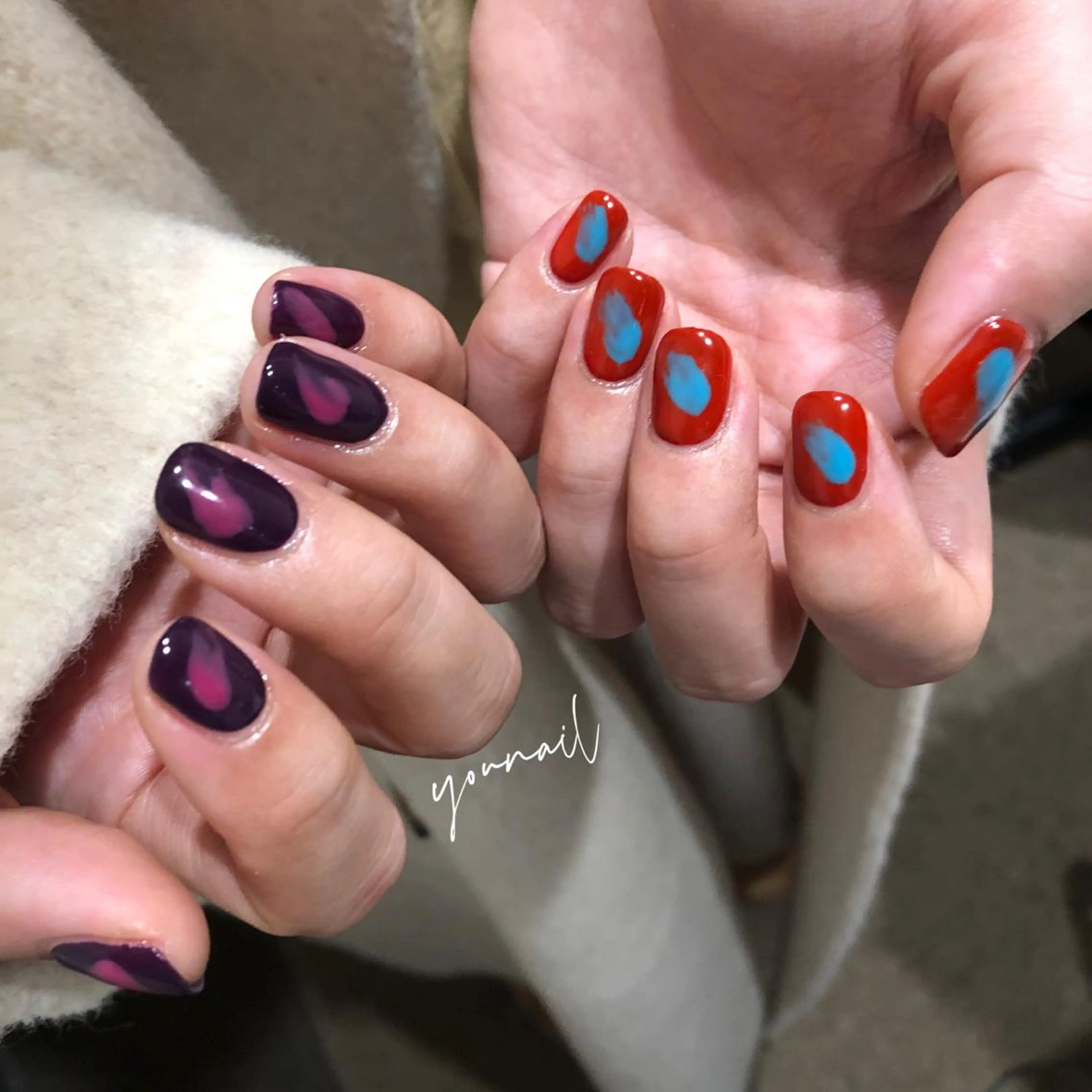 ネイル ニュアンスネイル Younail jrnailistのネイルデザイン