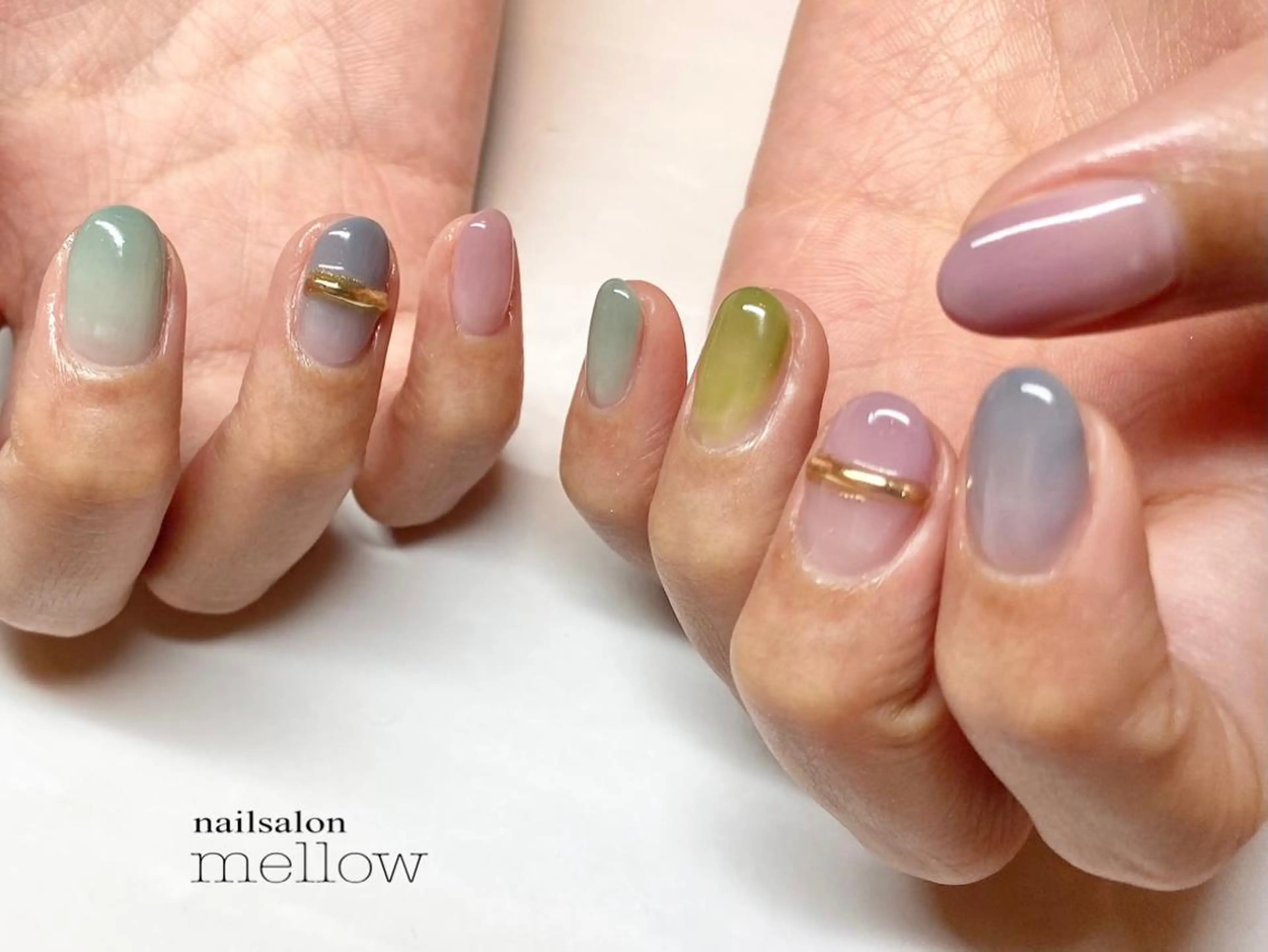 ネイル クリアネイル 大山 浩美のネイルデザイン