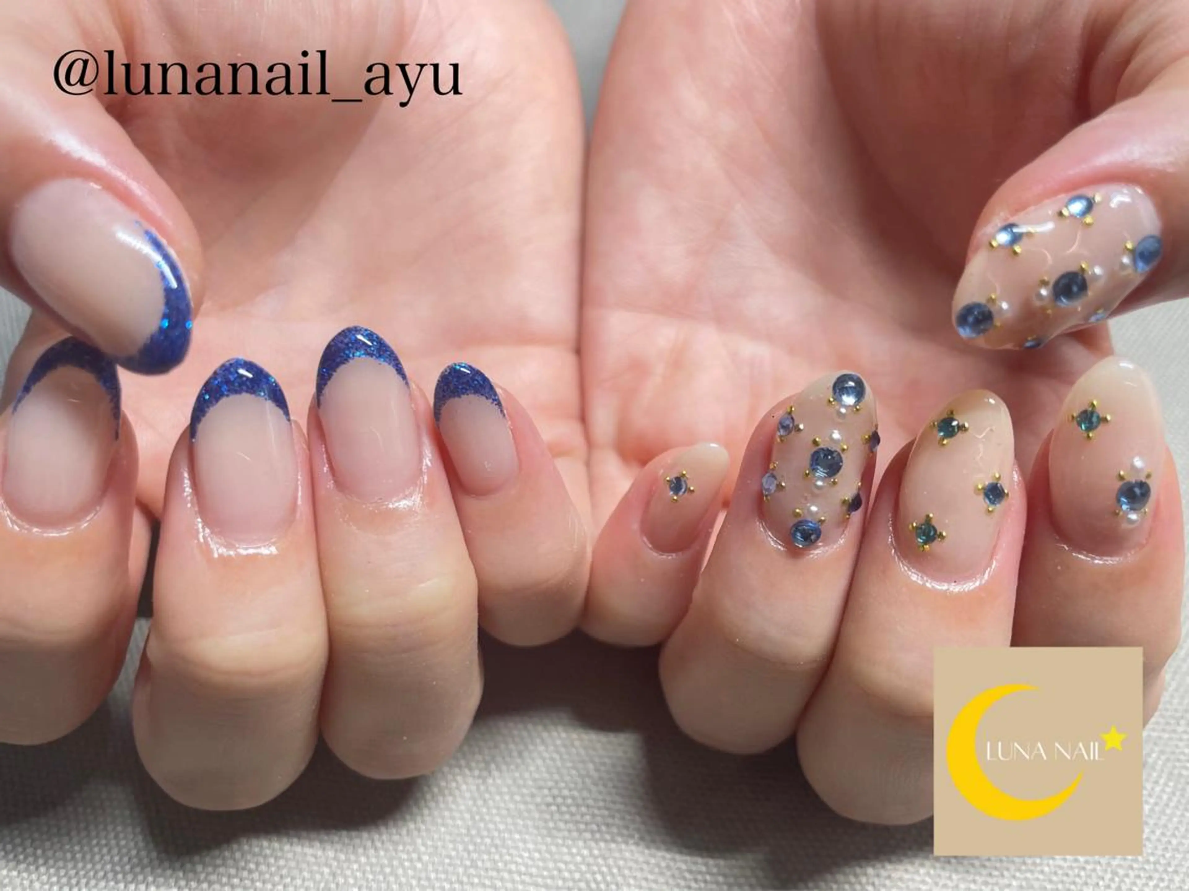 ショート ハンドネイル LUNA NAIL ayuのネイルデザイン