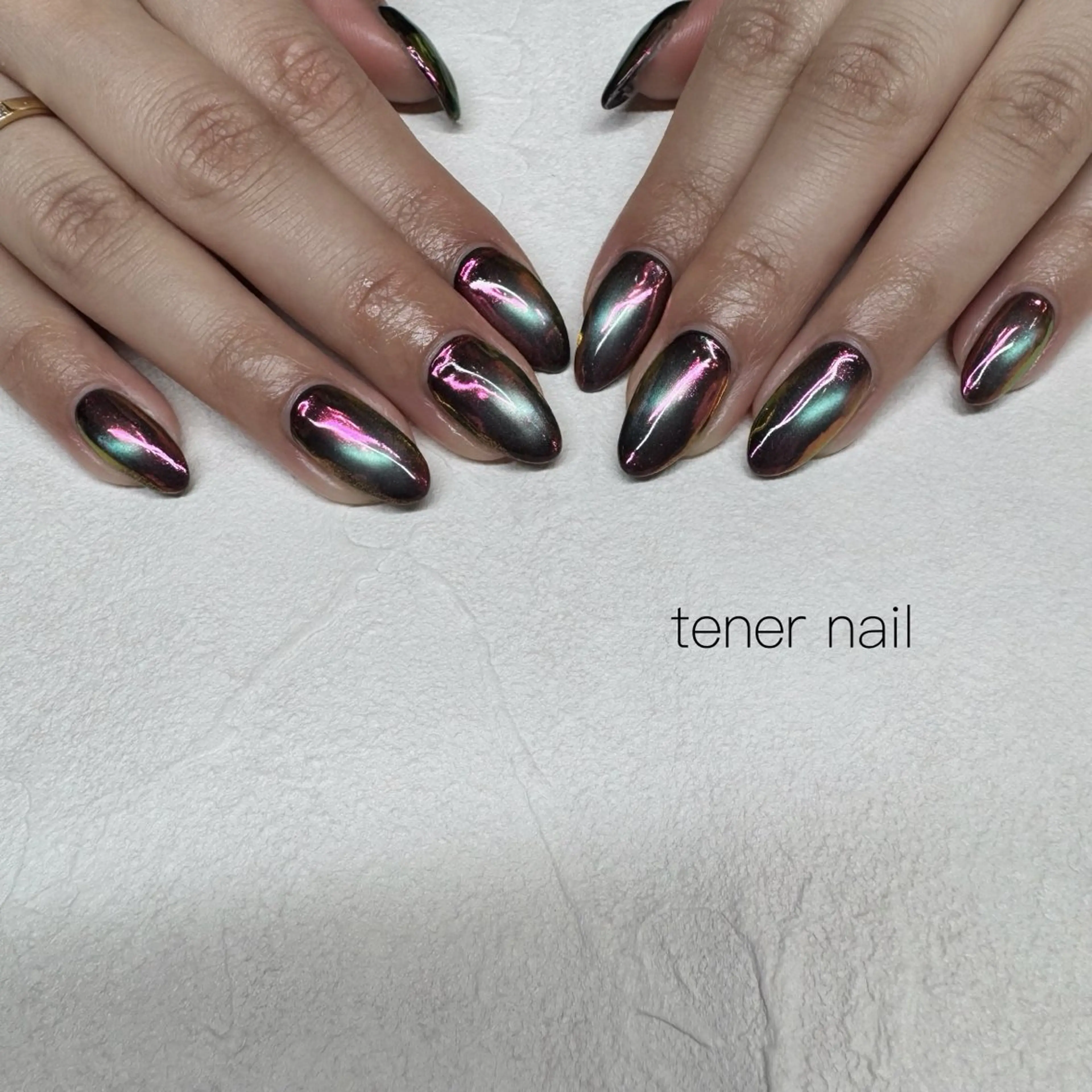 ネイル オーロラネイル マグネットネイル ハンドネイル テネルネイル tener nailのネイルデザイン