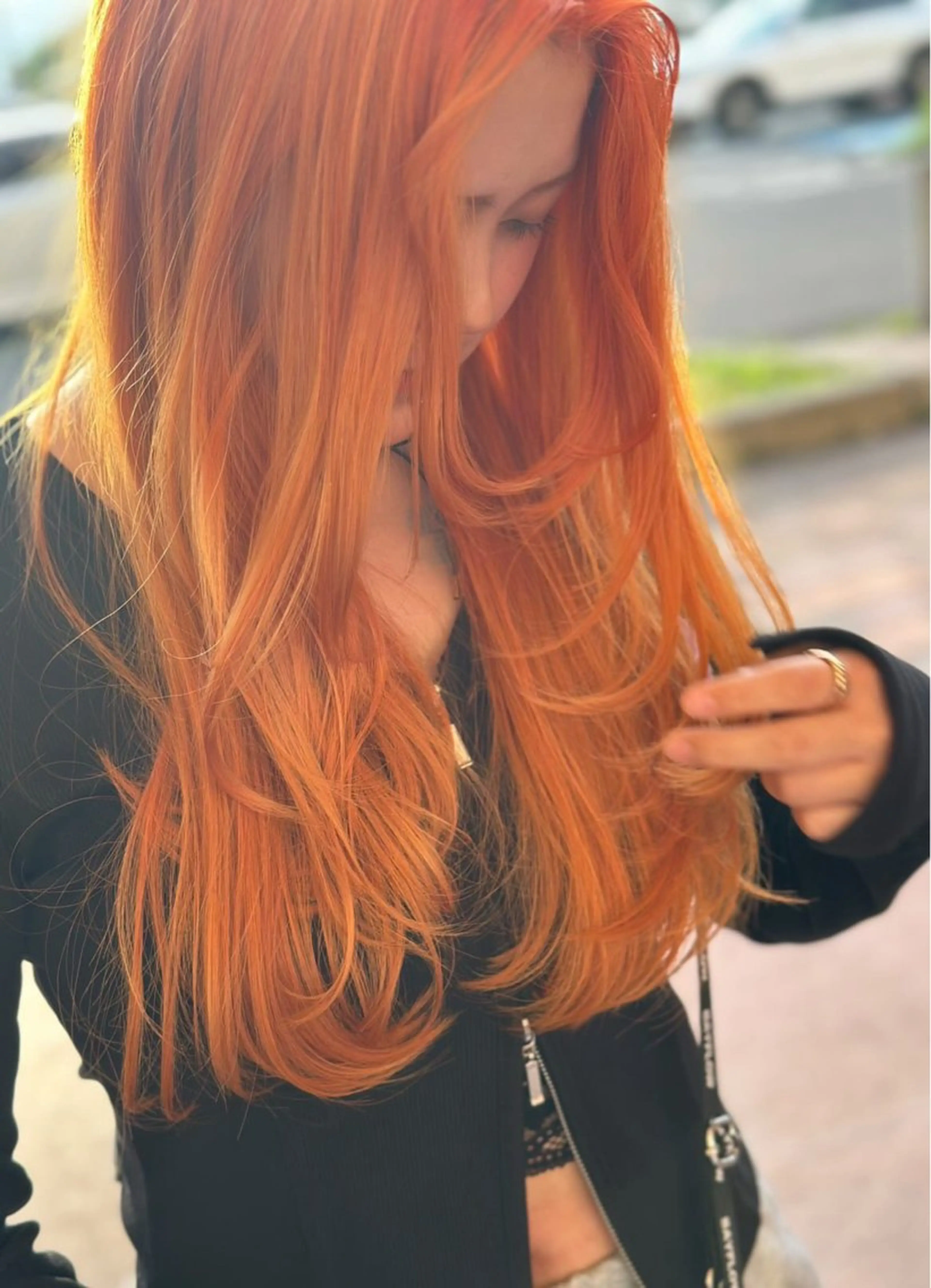 ロング レイヤーカット カット ヘアカラー トリートメント Oops旧TABOO 早野太郎のヘアスタイル