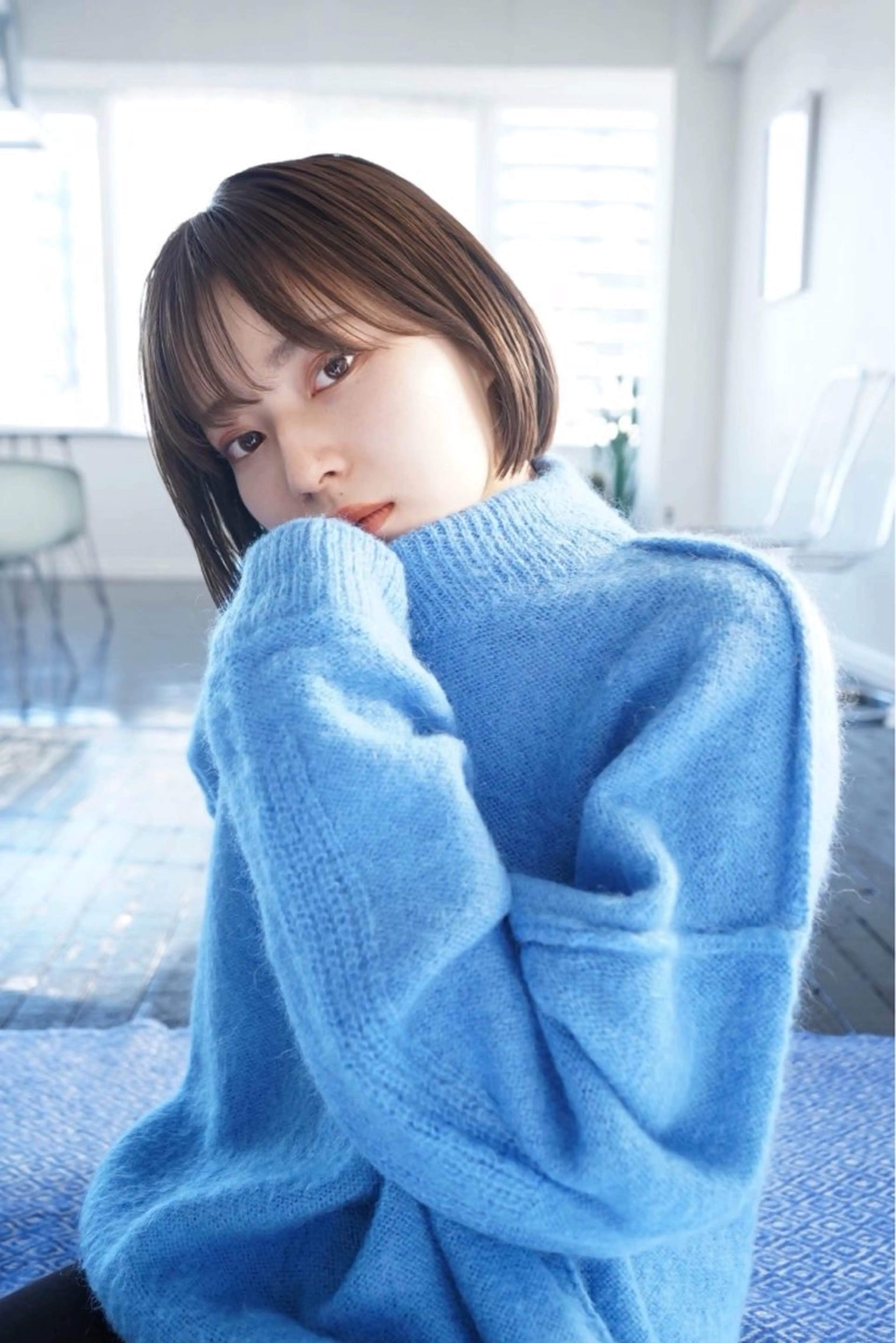 ショート 草野ゆずき⌇縮毛矯正 ⌇Wカラー⌇レイヤーのヘアスタイル