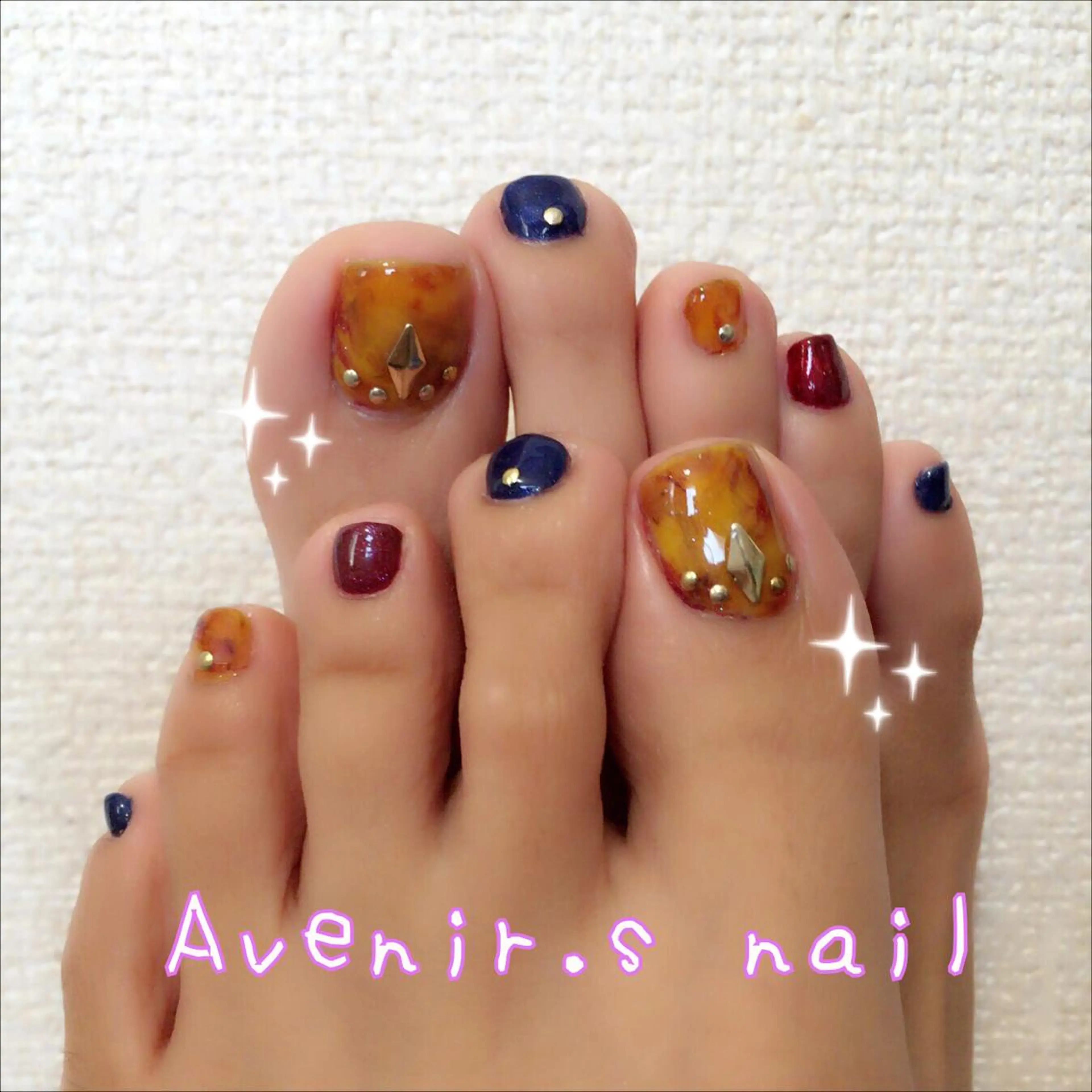 ネイル アートネイル べっ甲ネイル Home Salon Avenir.のネイルデザイン