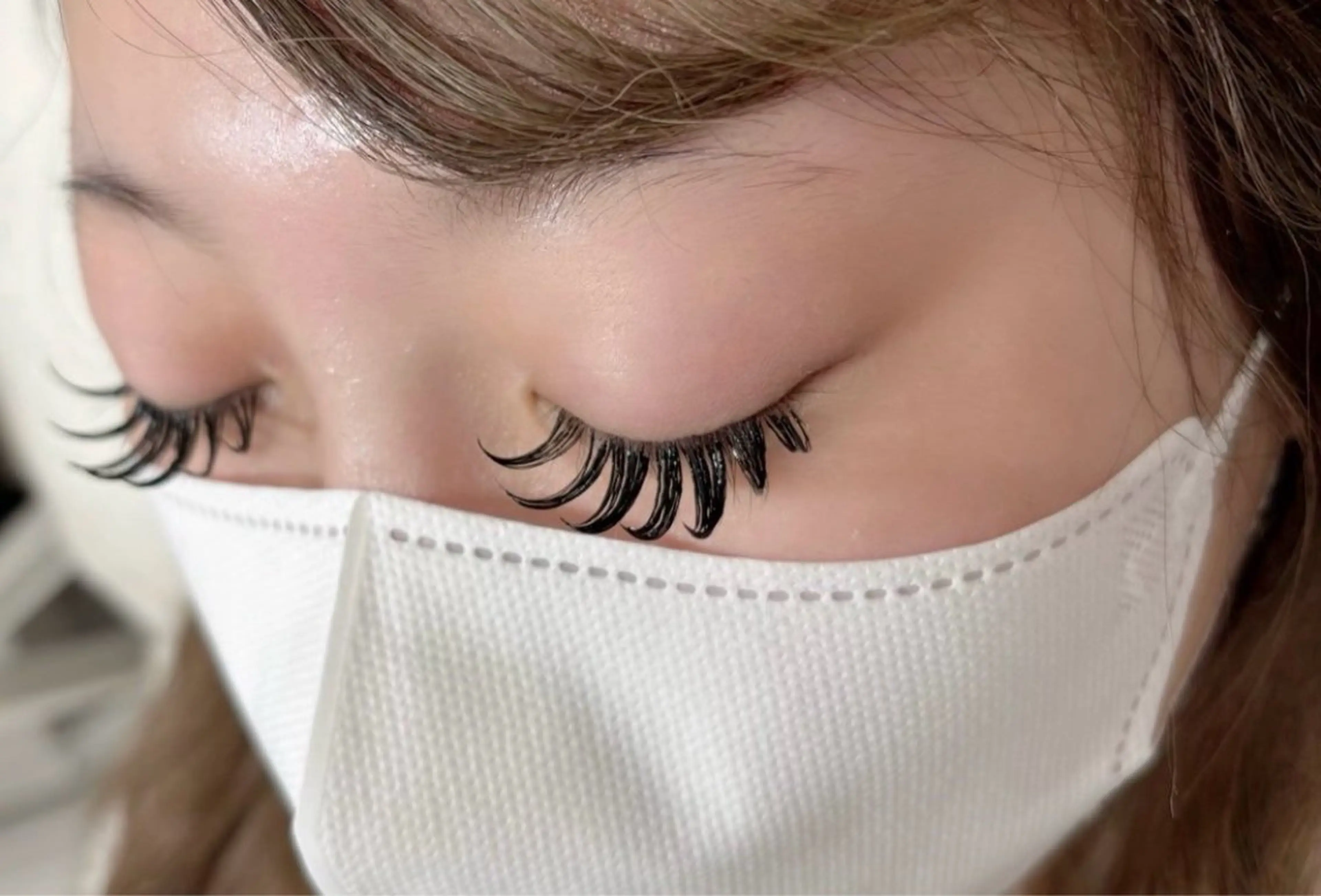 【練習モデル様】フラットラッシュ160本の写真