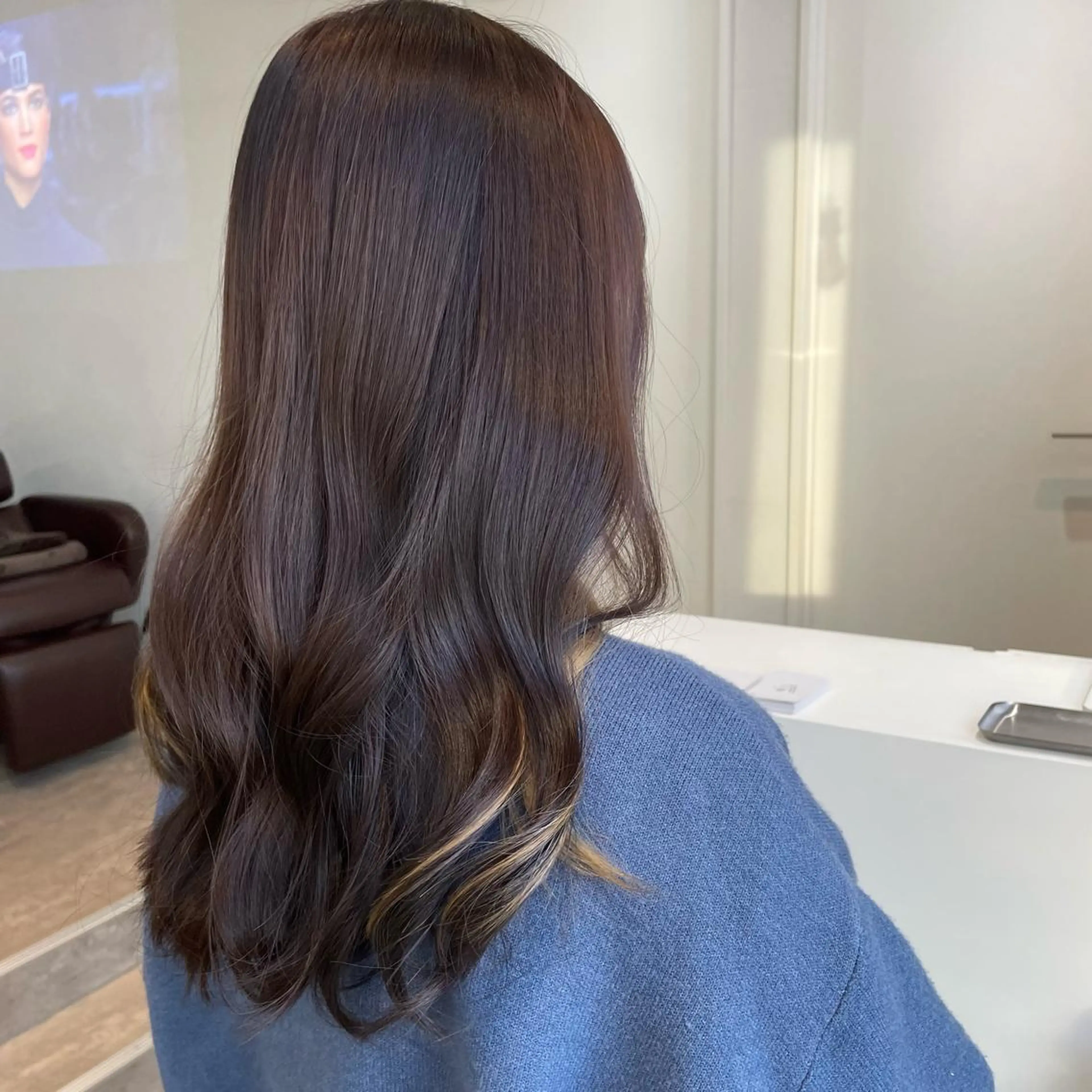 ロング 🦋顔周りカット/レ イヤー/ユリ🦋のヘアスタイル