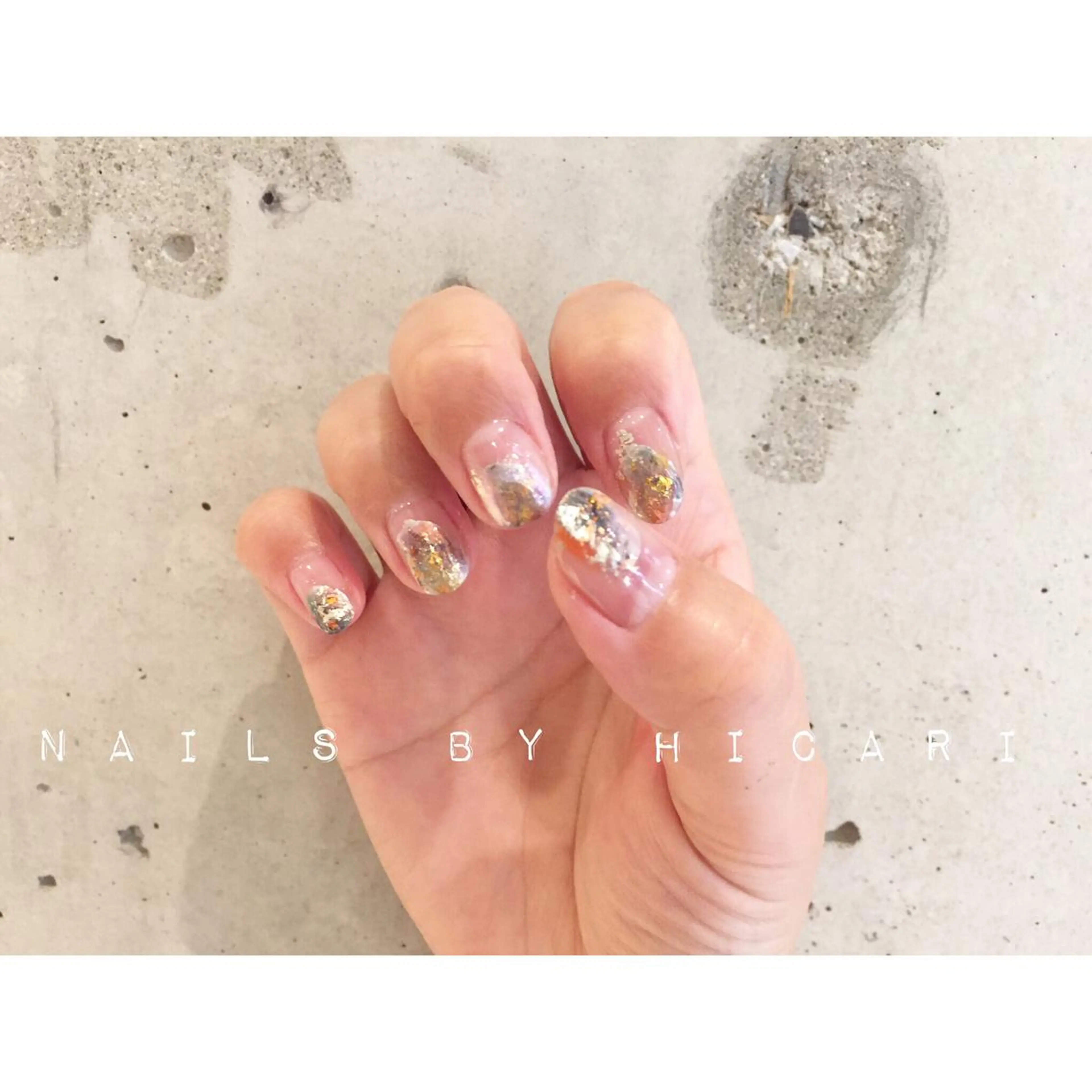 ショート カラー パーマ ネイル マツエク・マツパ ジェルネイル ニュアンスネイル パラジェル ニュアンスパーマ illum hicariのネイルデザイン