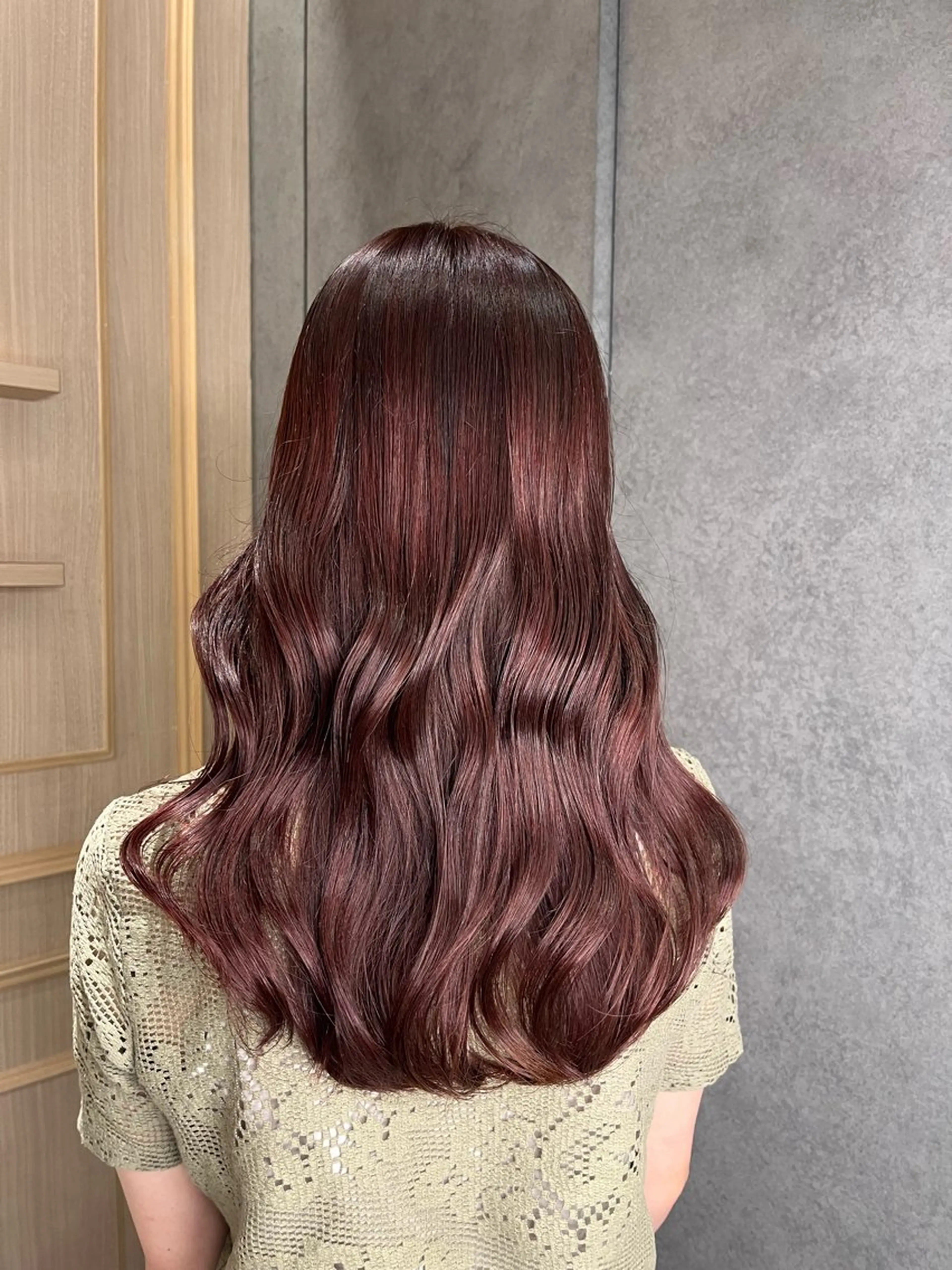 ロング カラー トリートメント 名駅/大人韓国ヘア 艶カラー/Rihoのヘアスタイル