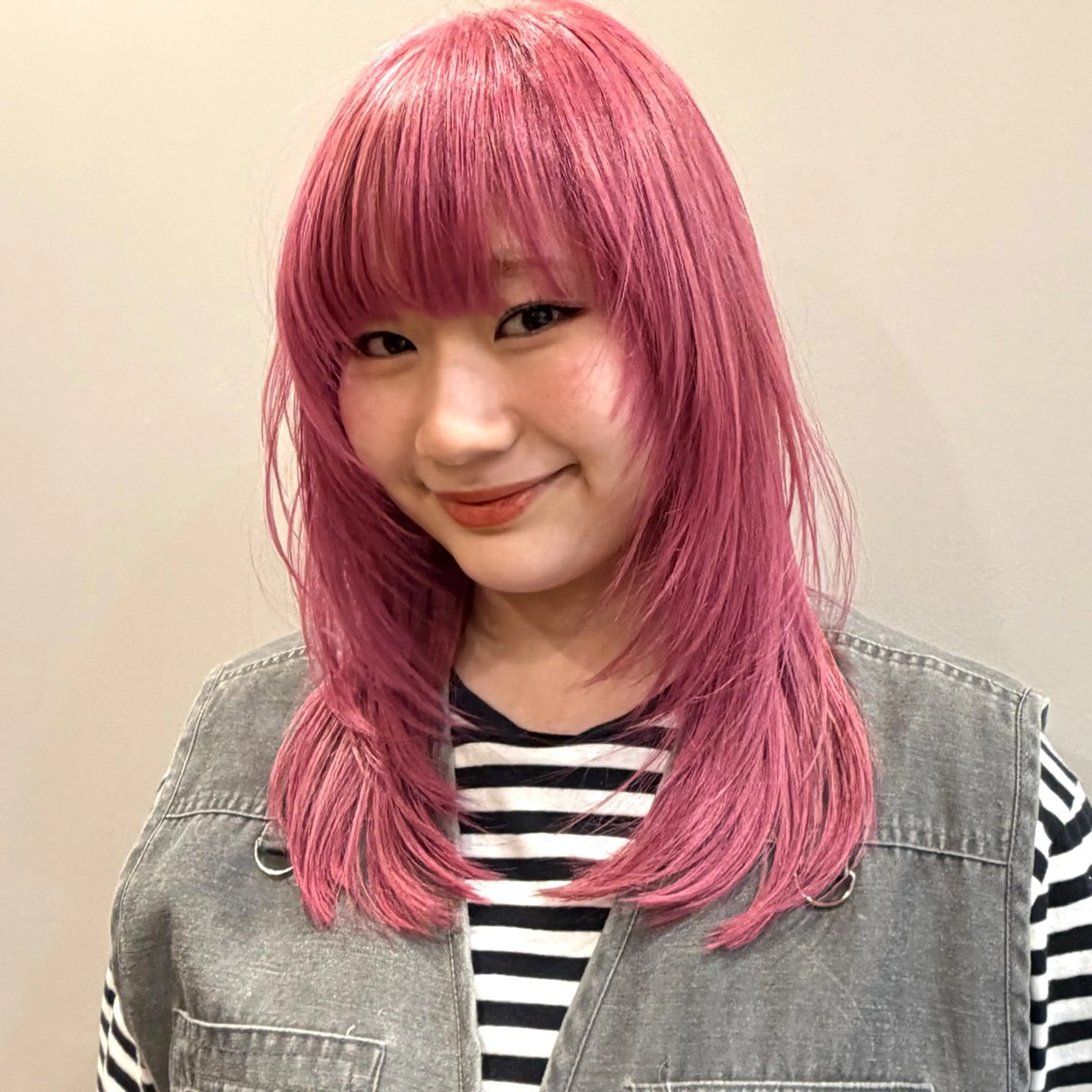 セミロング ヘアカラー 透明感カラー 🌱多田 望花のヘアスタイル