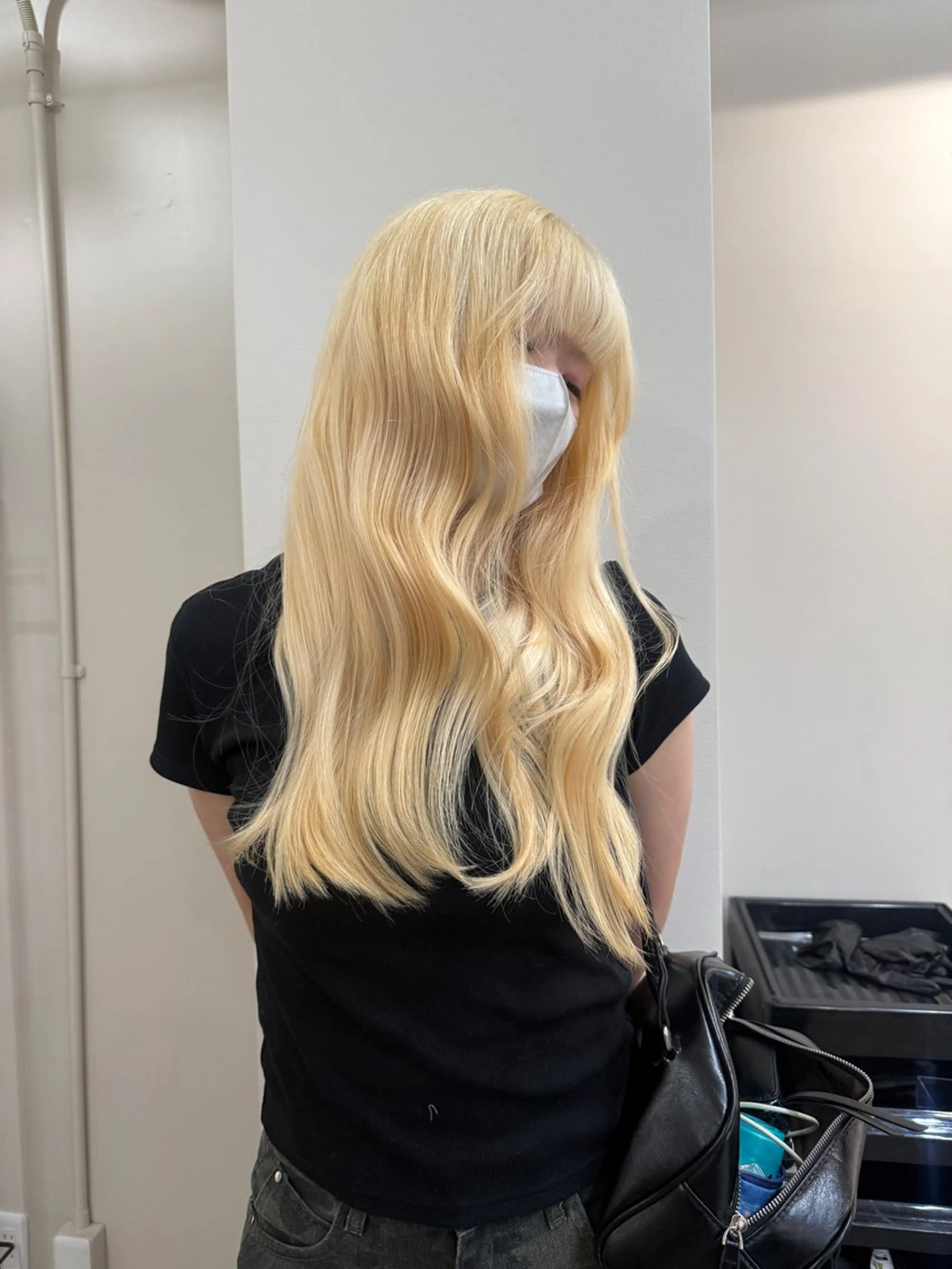 ロング カラー 抜きっぱなしブロンド ブロンド 韓国・透明感カラー ／堀江／みずき🐩のヘアスタイル
