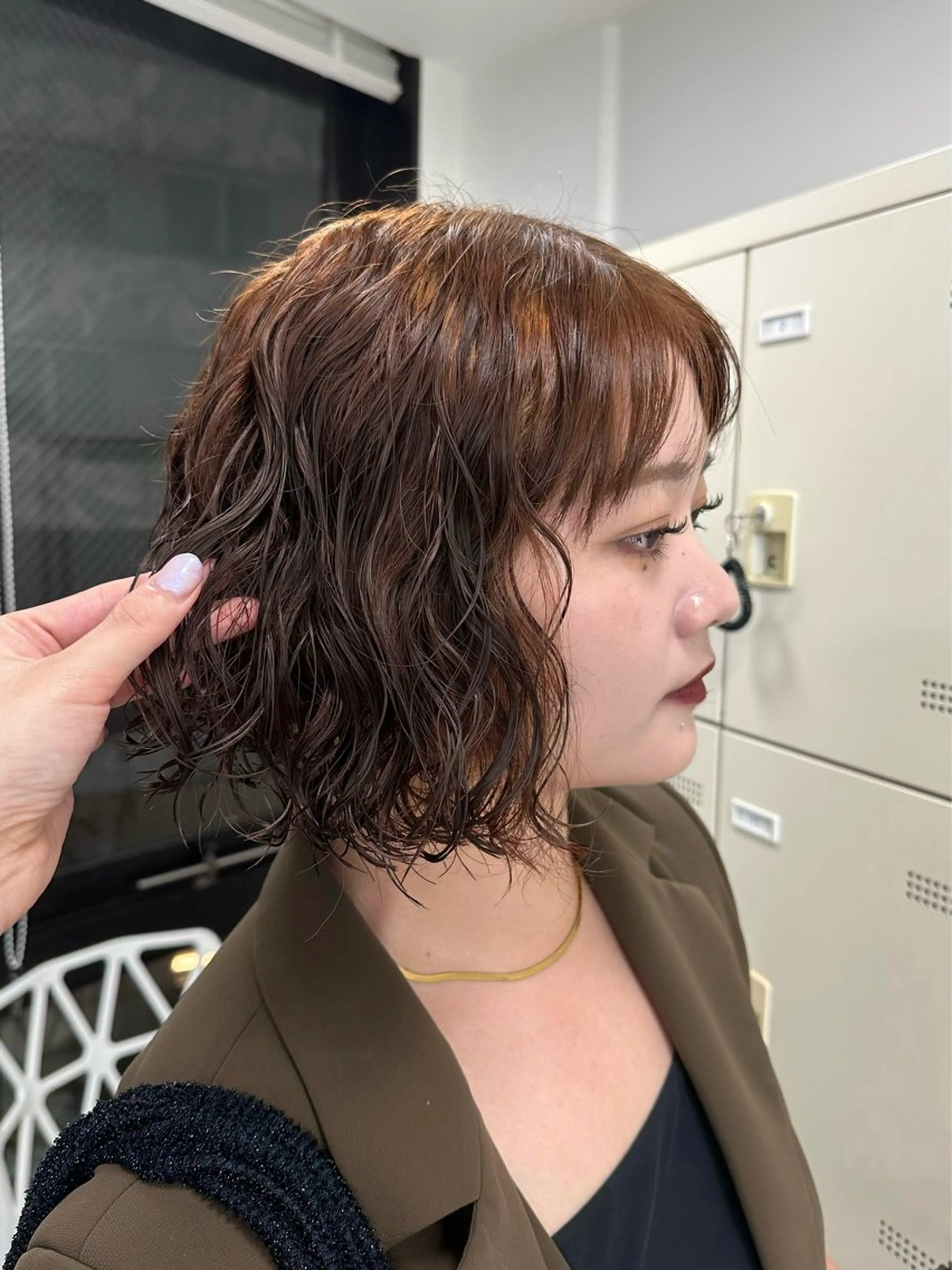 【レディース限定】ダメージ最小限✨カット&デジタルパーマ🌀➕髪質改善トリートメントの写真